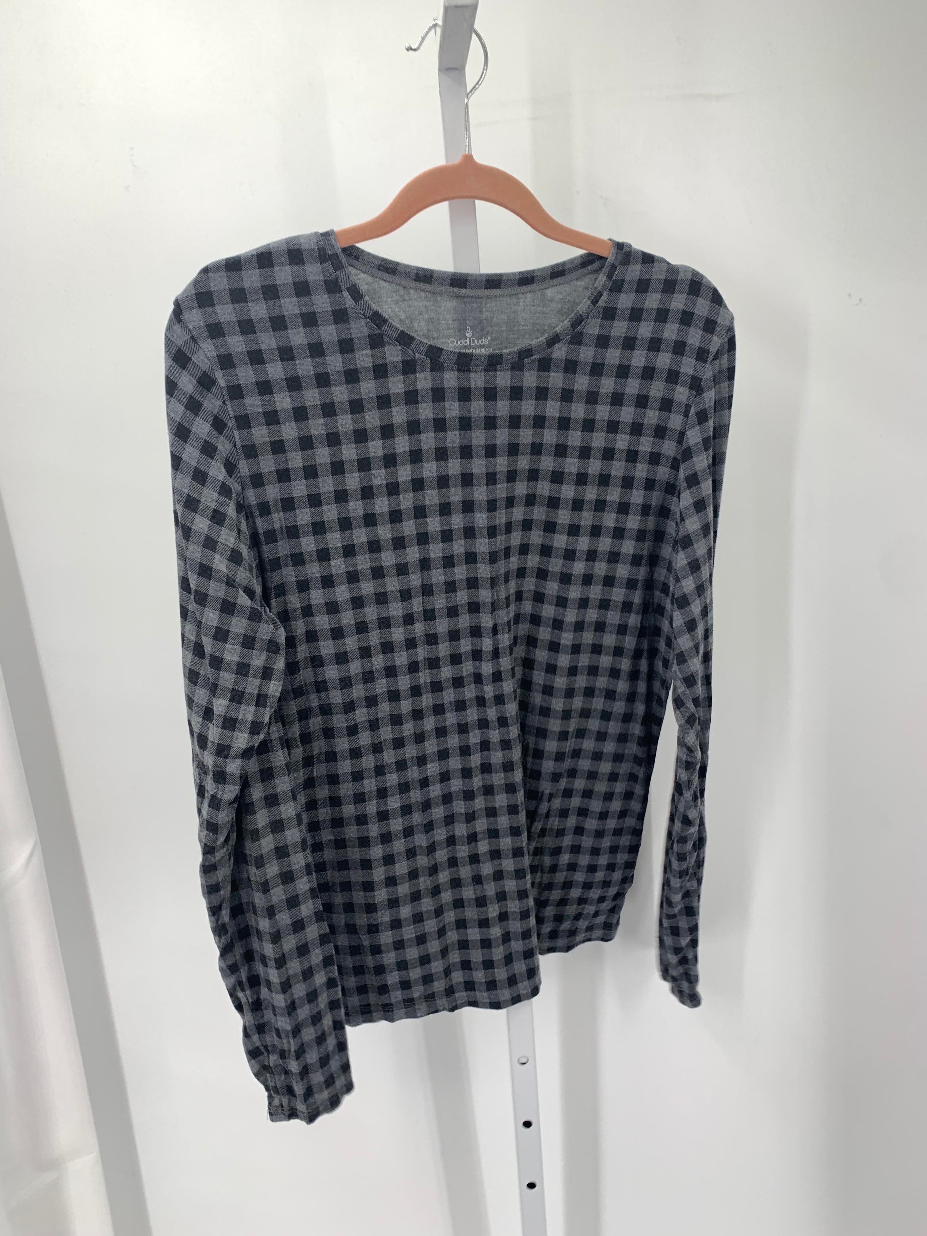 Cuddl Duds Size Extra Large Misses Long Sleeve Shirt