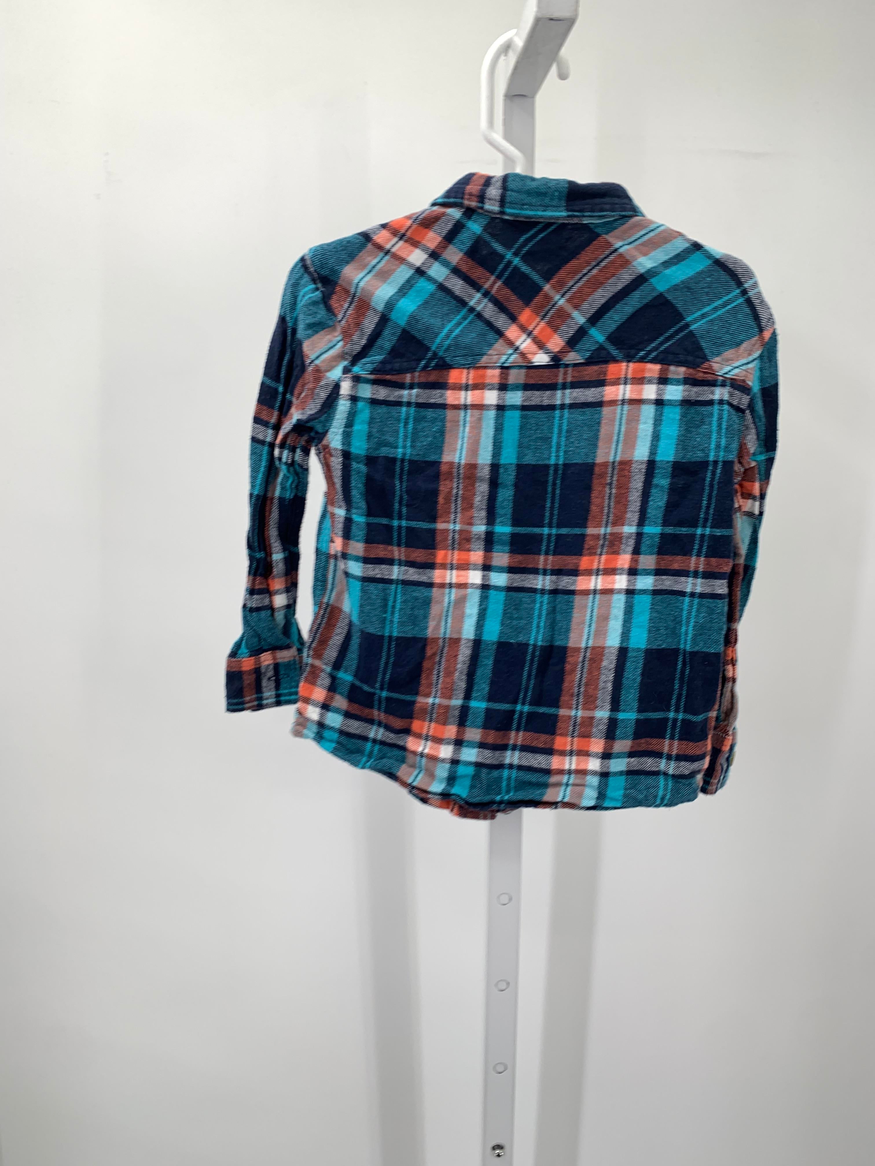 ORANGE PLAID BTN DOWN