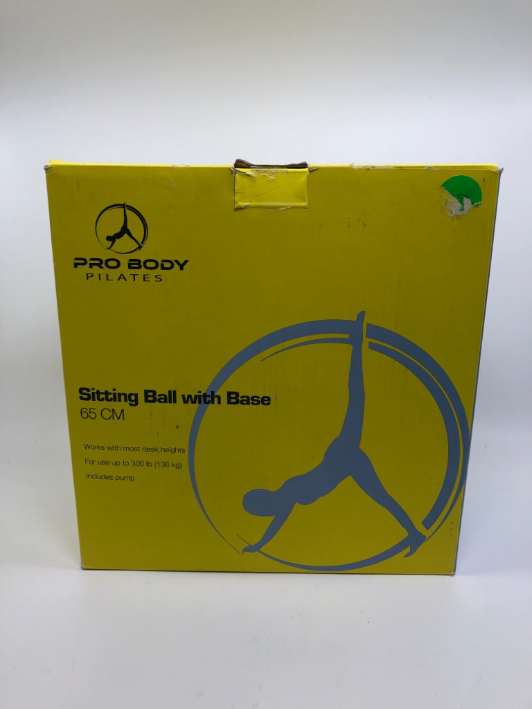 NIB SITTING BALL W/BASE.