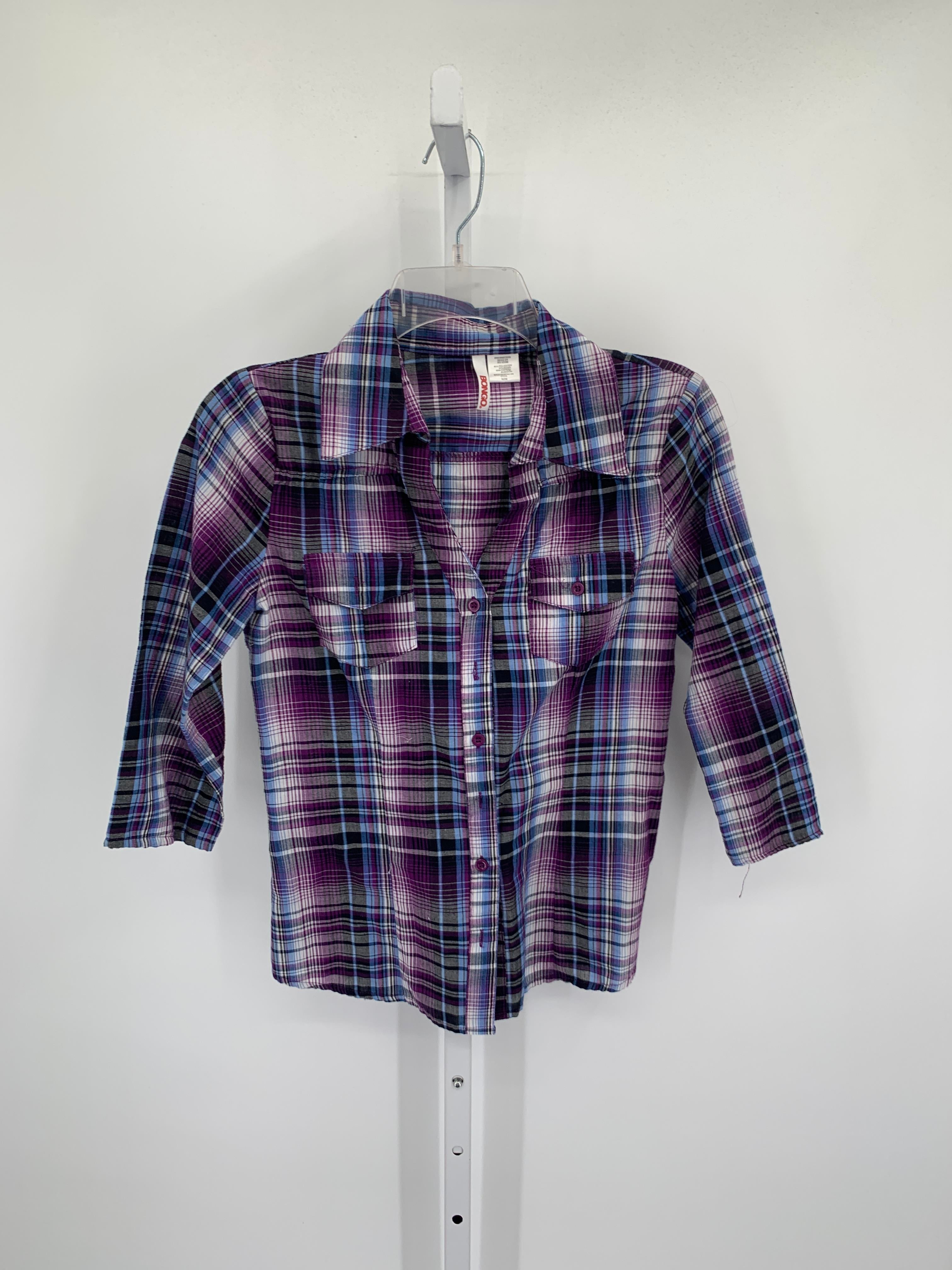 Bongo Size Medium Juniors 3/4 Sleeve Shirt