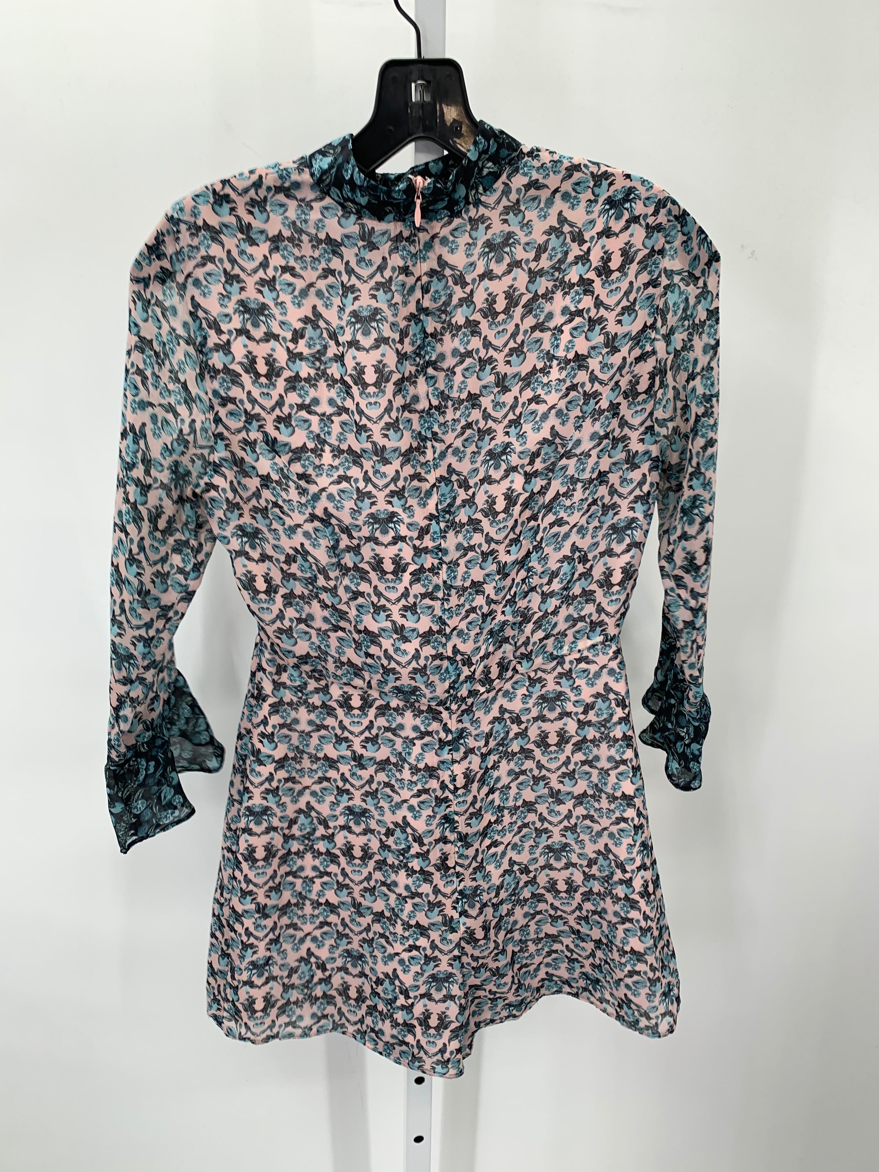 Topshop Size 2 Misses Long Sleeve Dress
