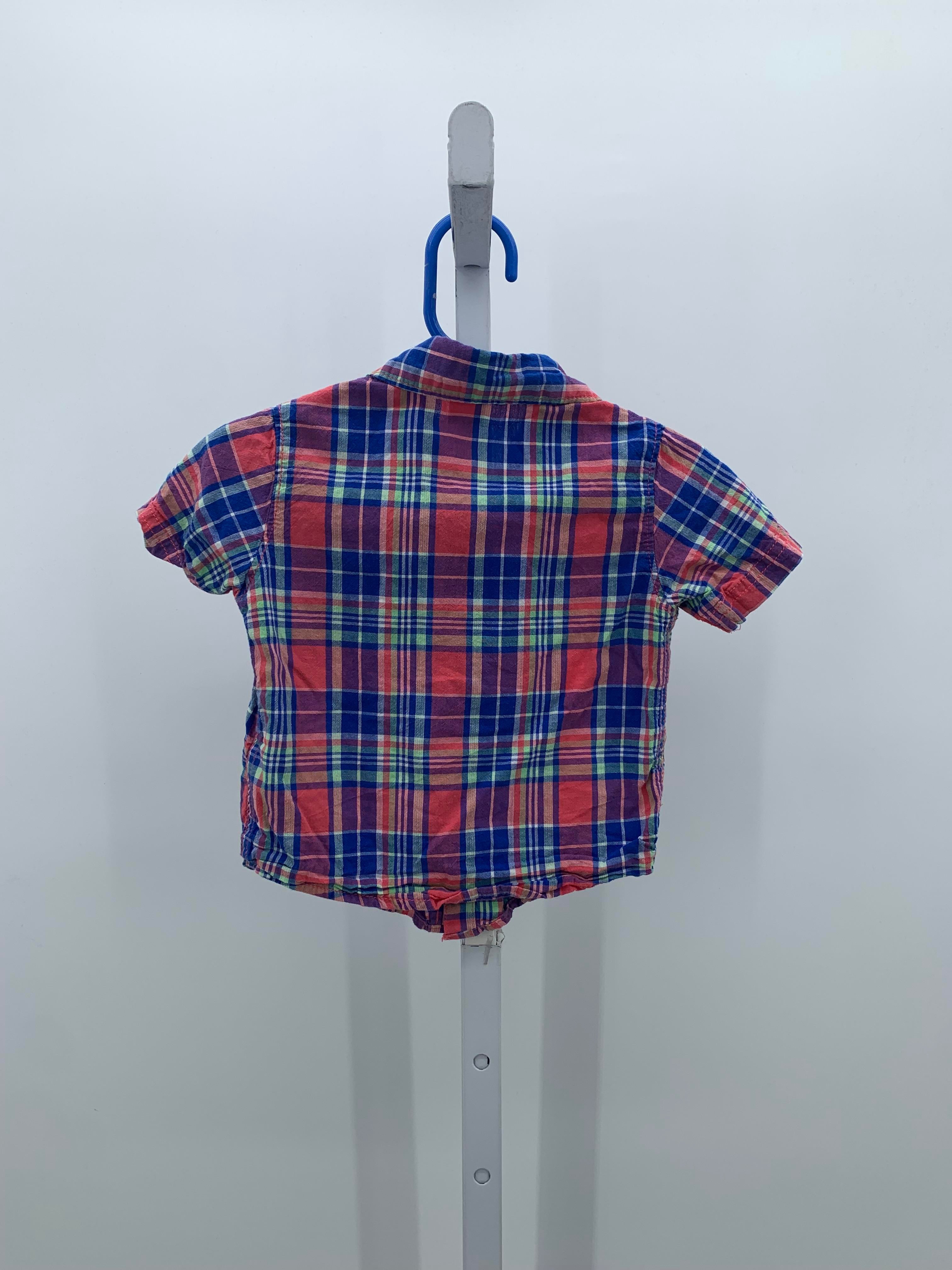 BLUE PLAID BTN DOWN