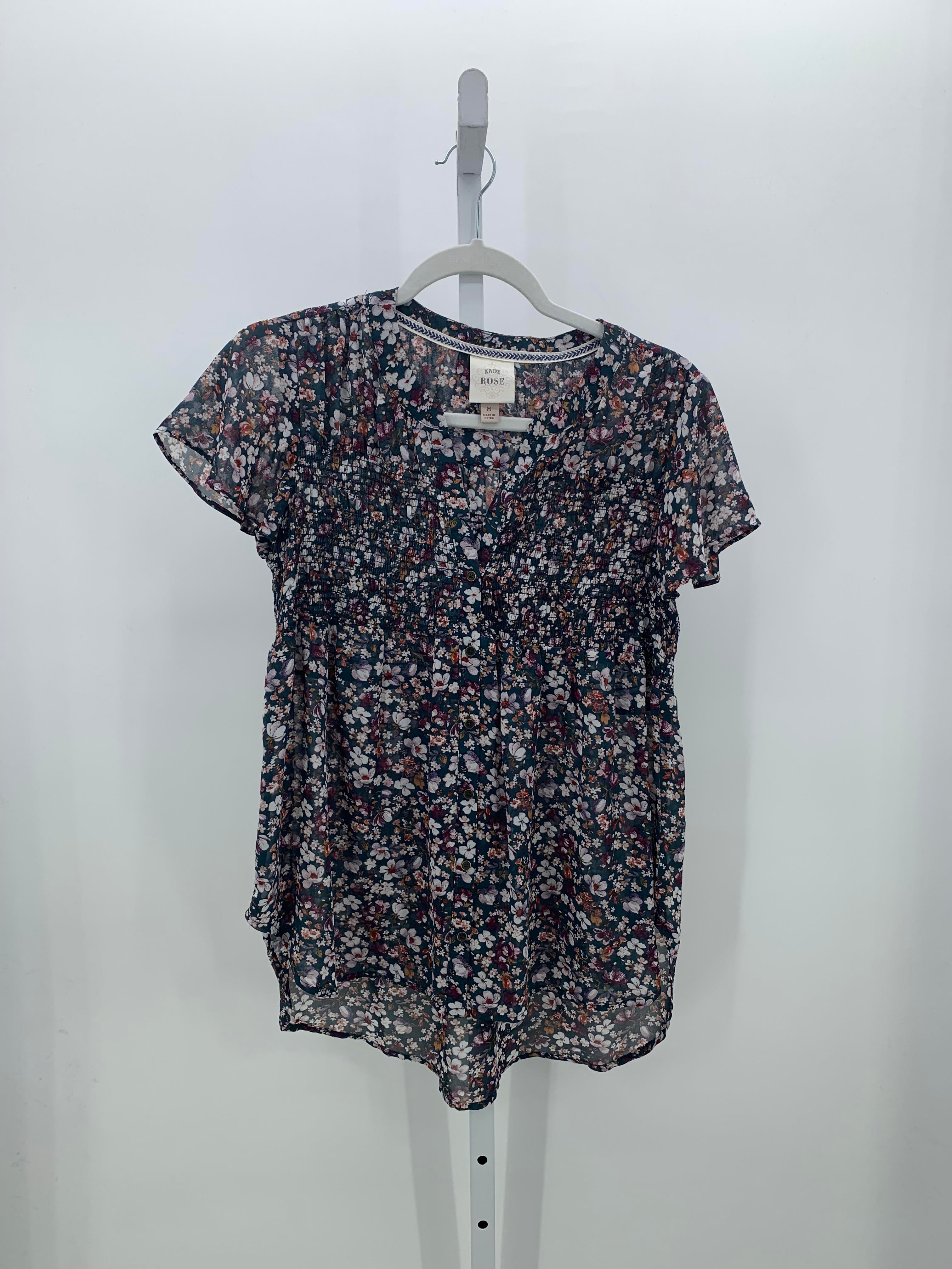 Knox Rose Size Medium Misses Short Sleeve Shirt
