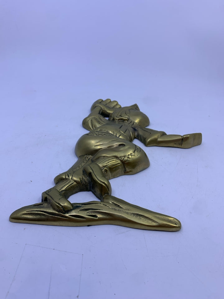 VTG GOLD METAL BASEBALL PLAYER PENCO.
