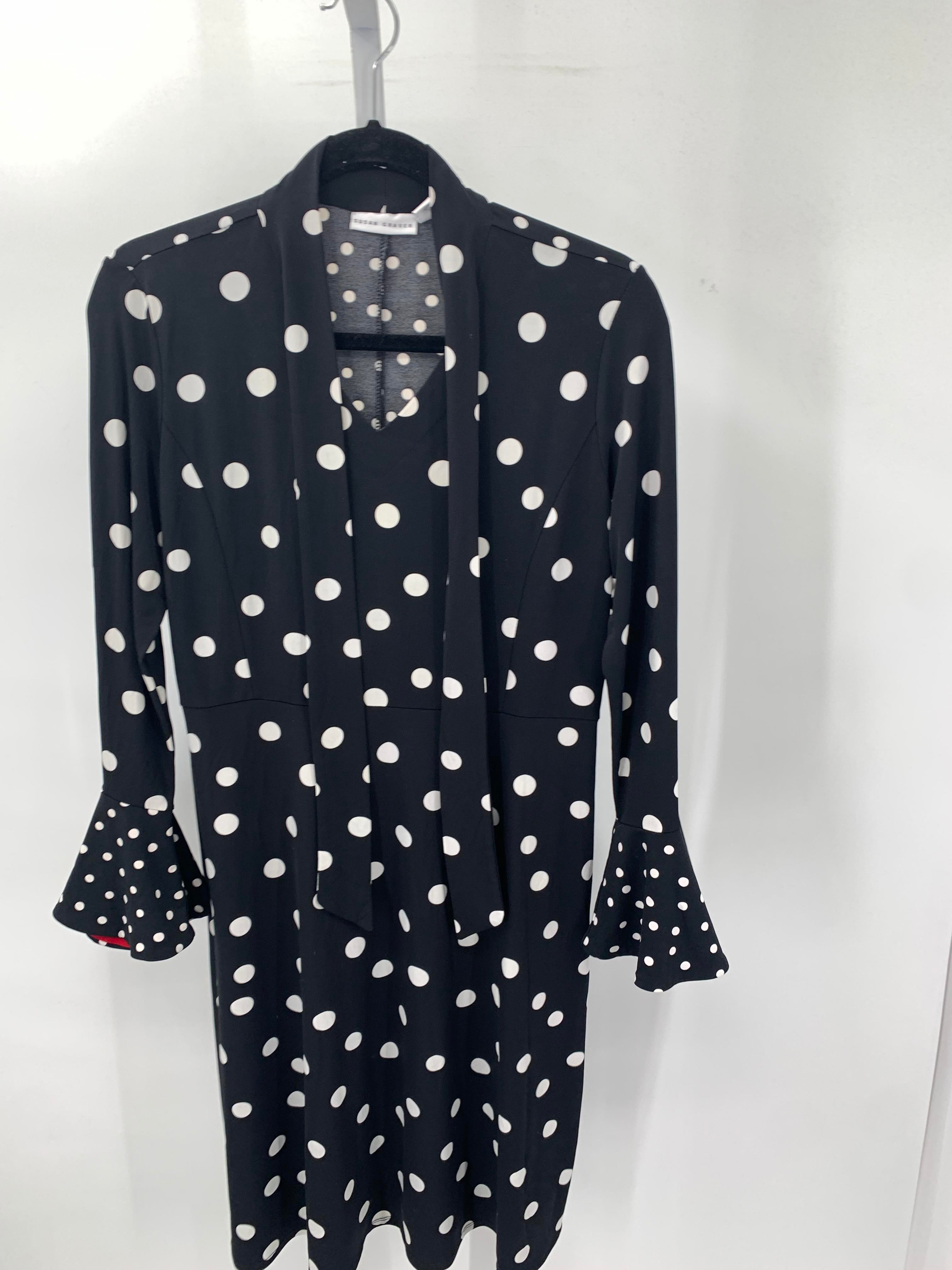 Susan Graver Size Small Misses Long Sleeve Dress