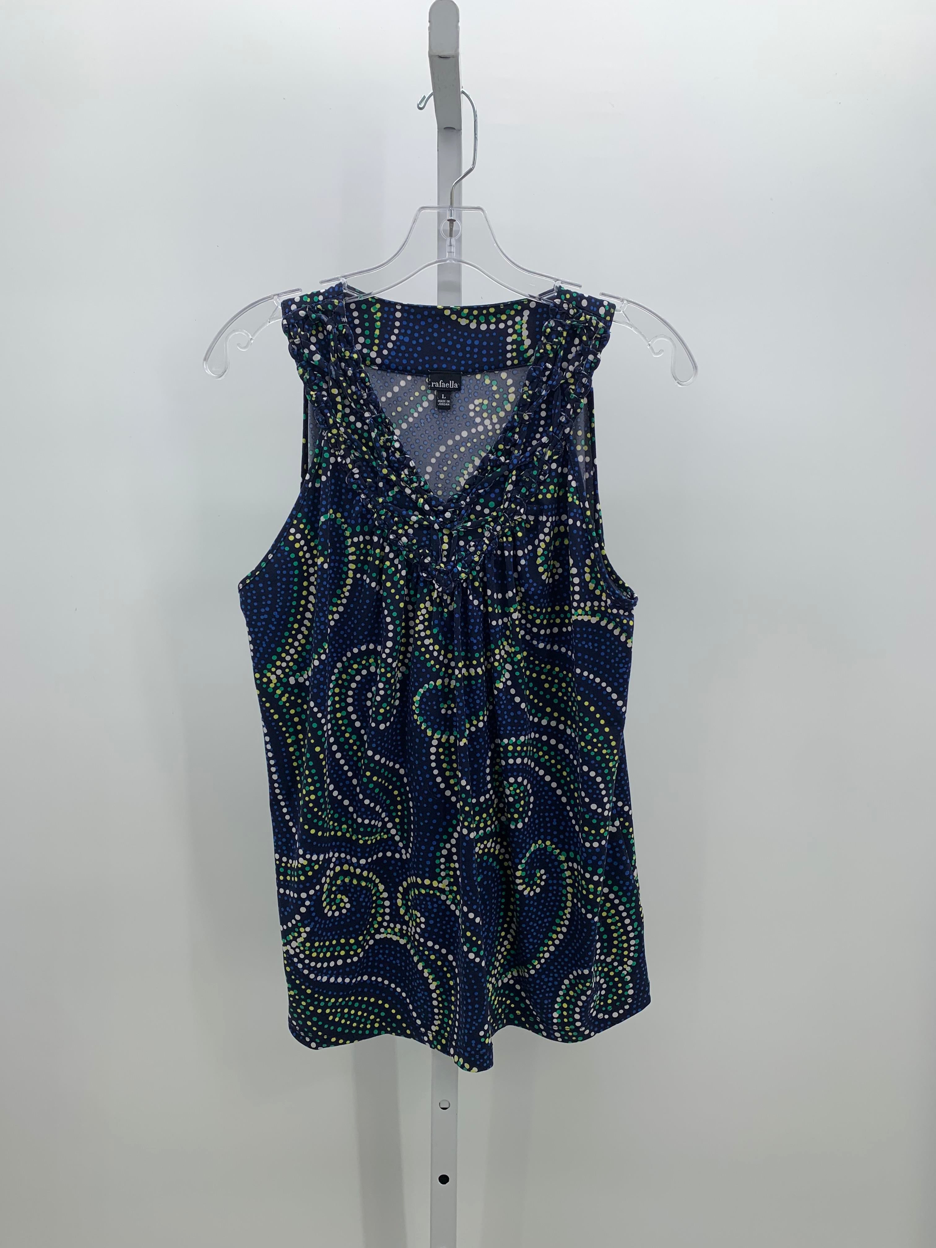 Rafaella Size Large Misses Sleeveless Shirt