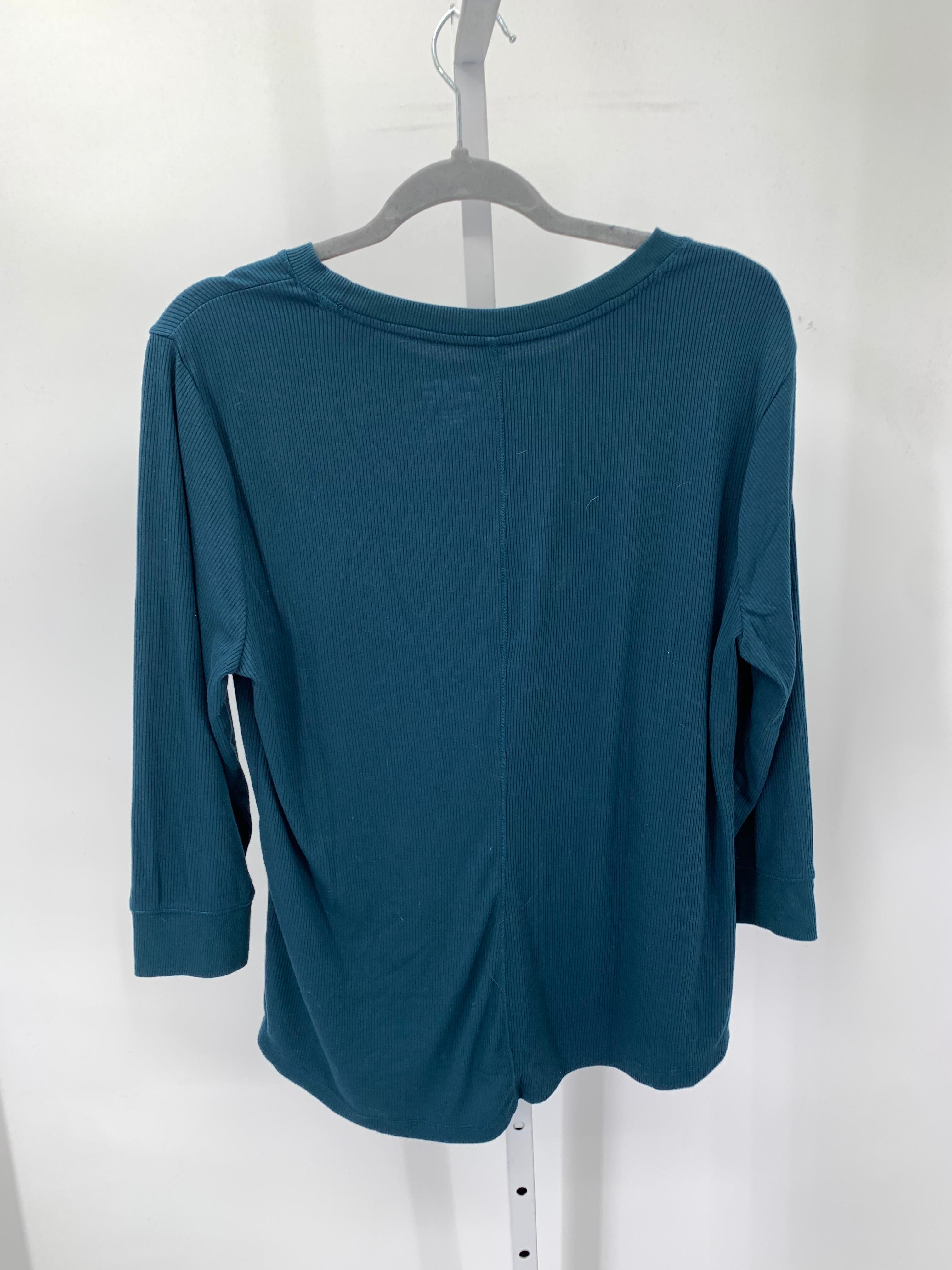 Time and Tru Size Extra Large Misses 3/4 Sleeve Shirt