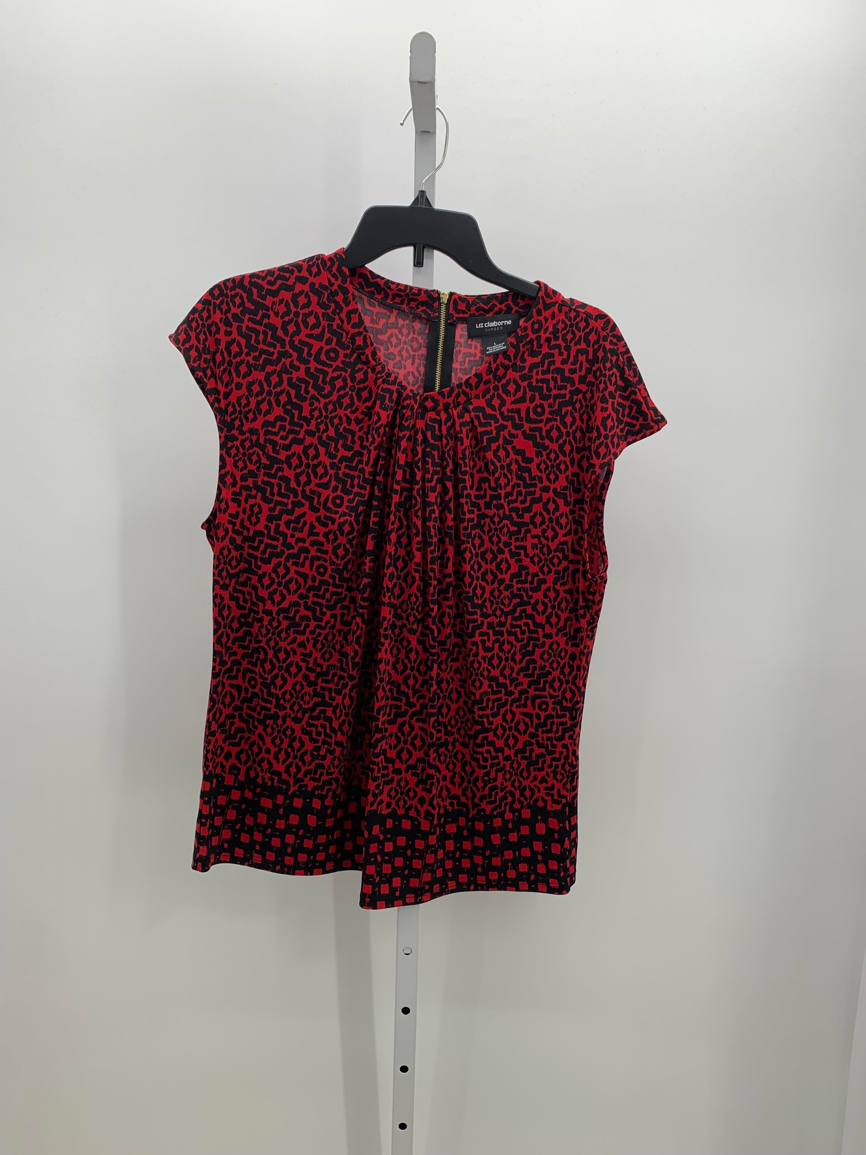 Liz Claiborne Size Large Misses Short Sleeve Shirt