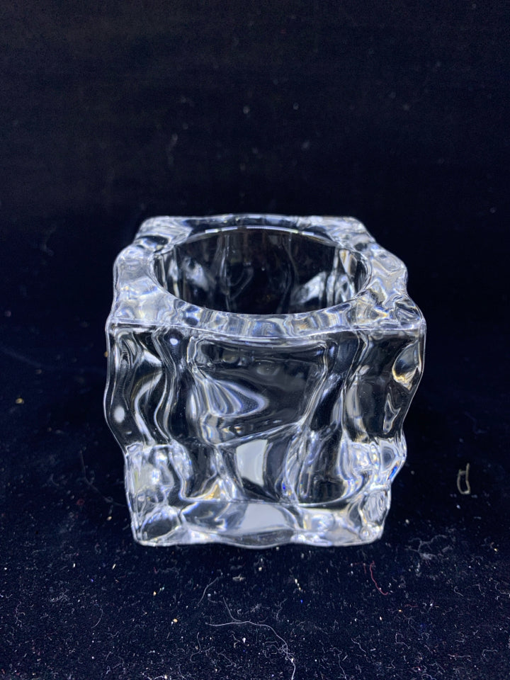 ICE CUB TEA LIGHT HOLDER.