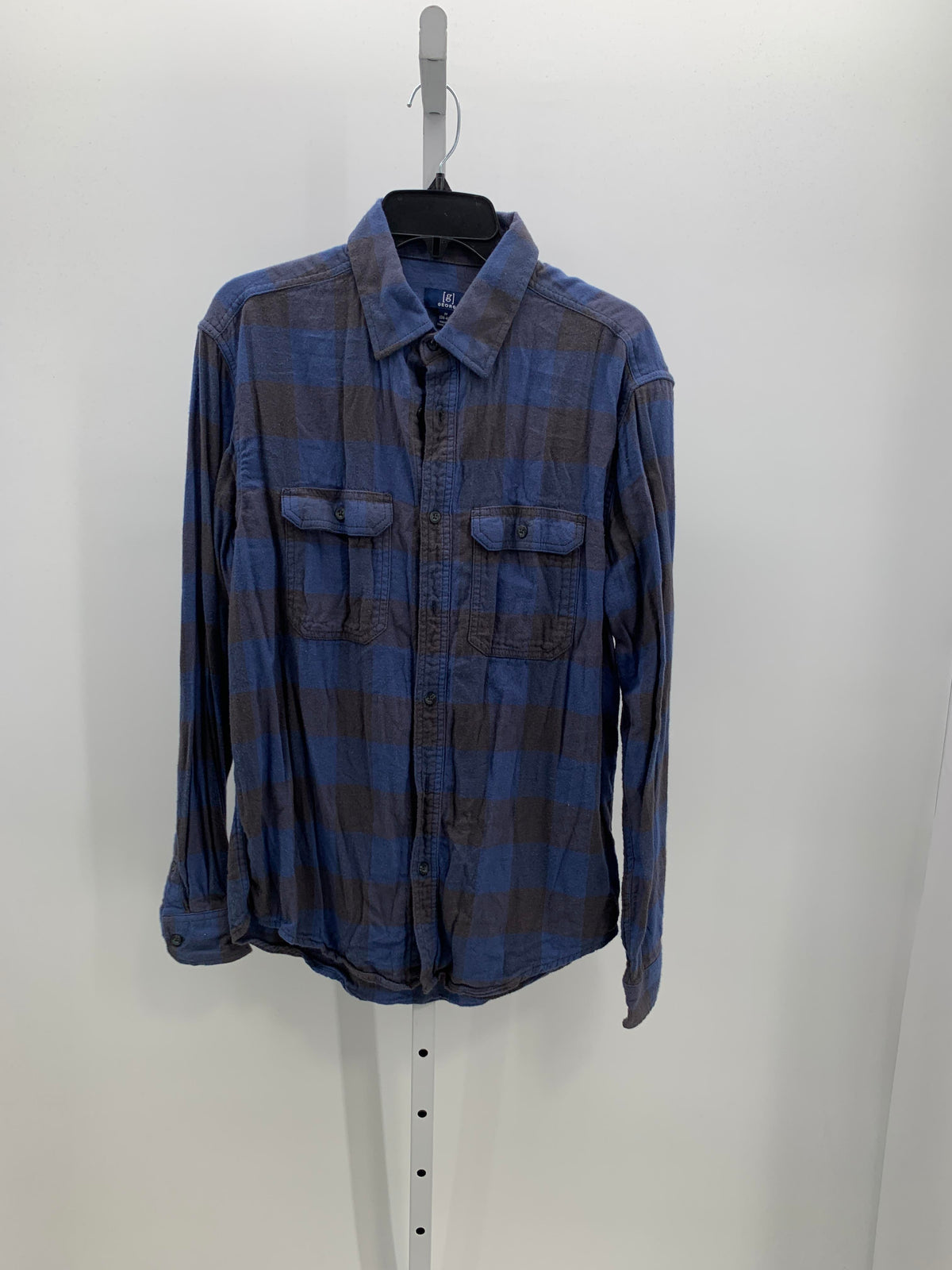 GREY PLAID BTN DOWN