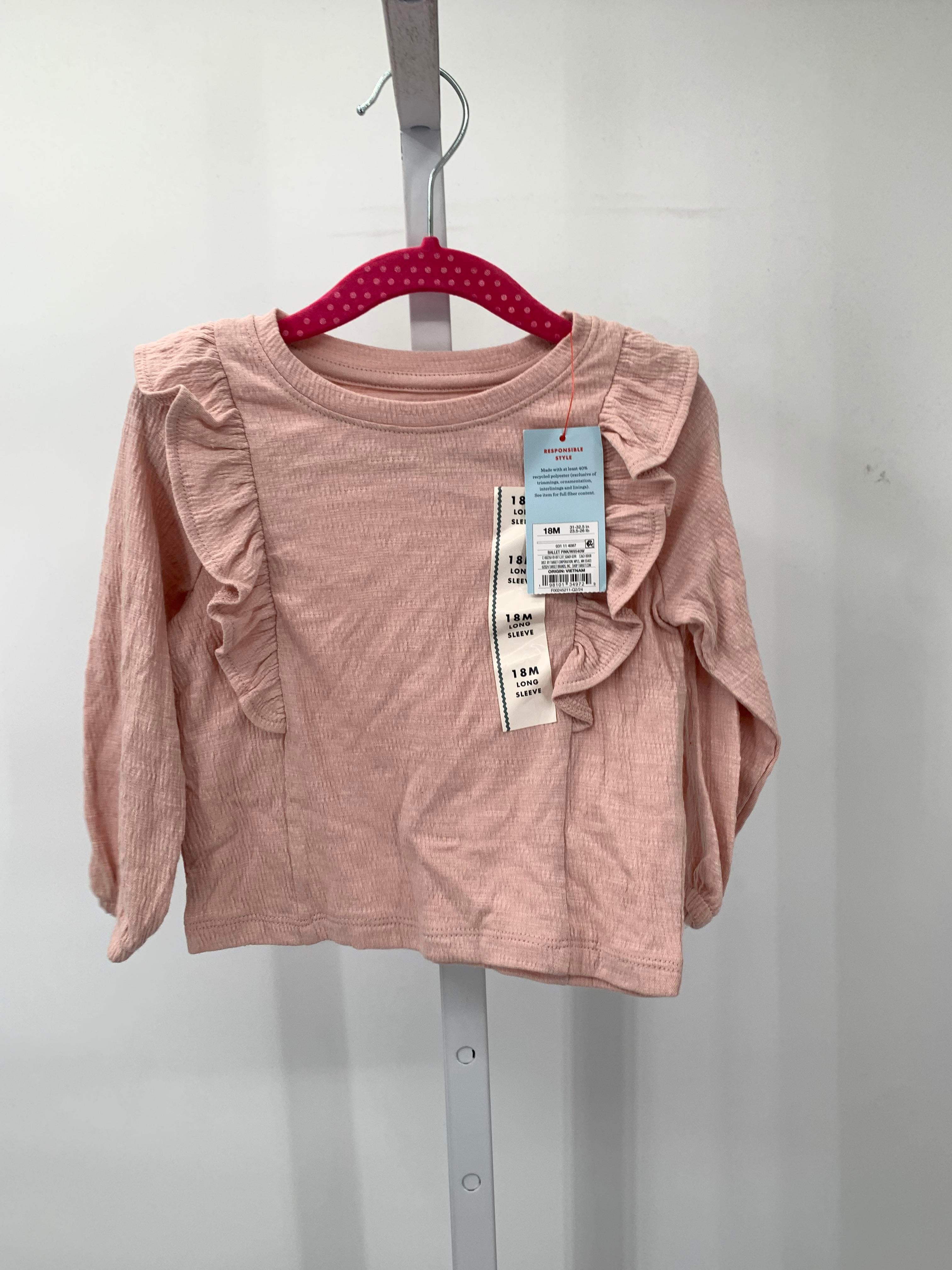 Cat & Jack Size 18 Months Girls Long Sleeve Shirt
