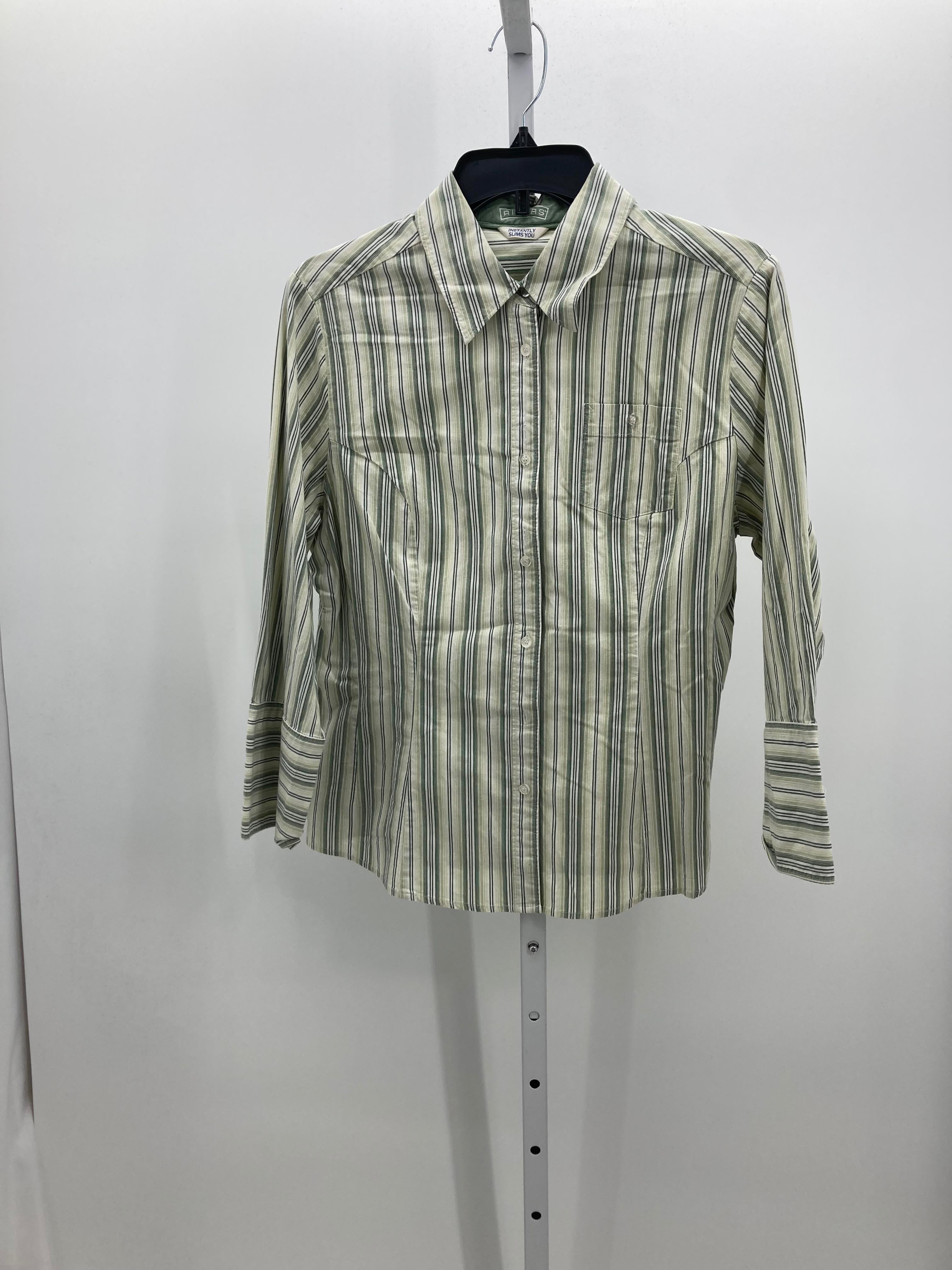 Riders Size Large Misses Long Sleeve Shirt