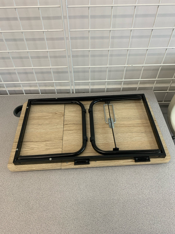 LIGHT-WOOD DESIGN ADJUSTABLE FOLDING LAP DESK.