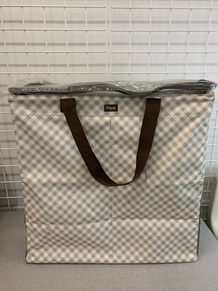 JUMBO STORAGE CARRYING BAG W/LID - THIRTY ONE.
