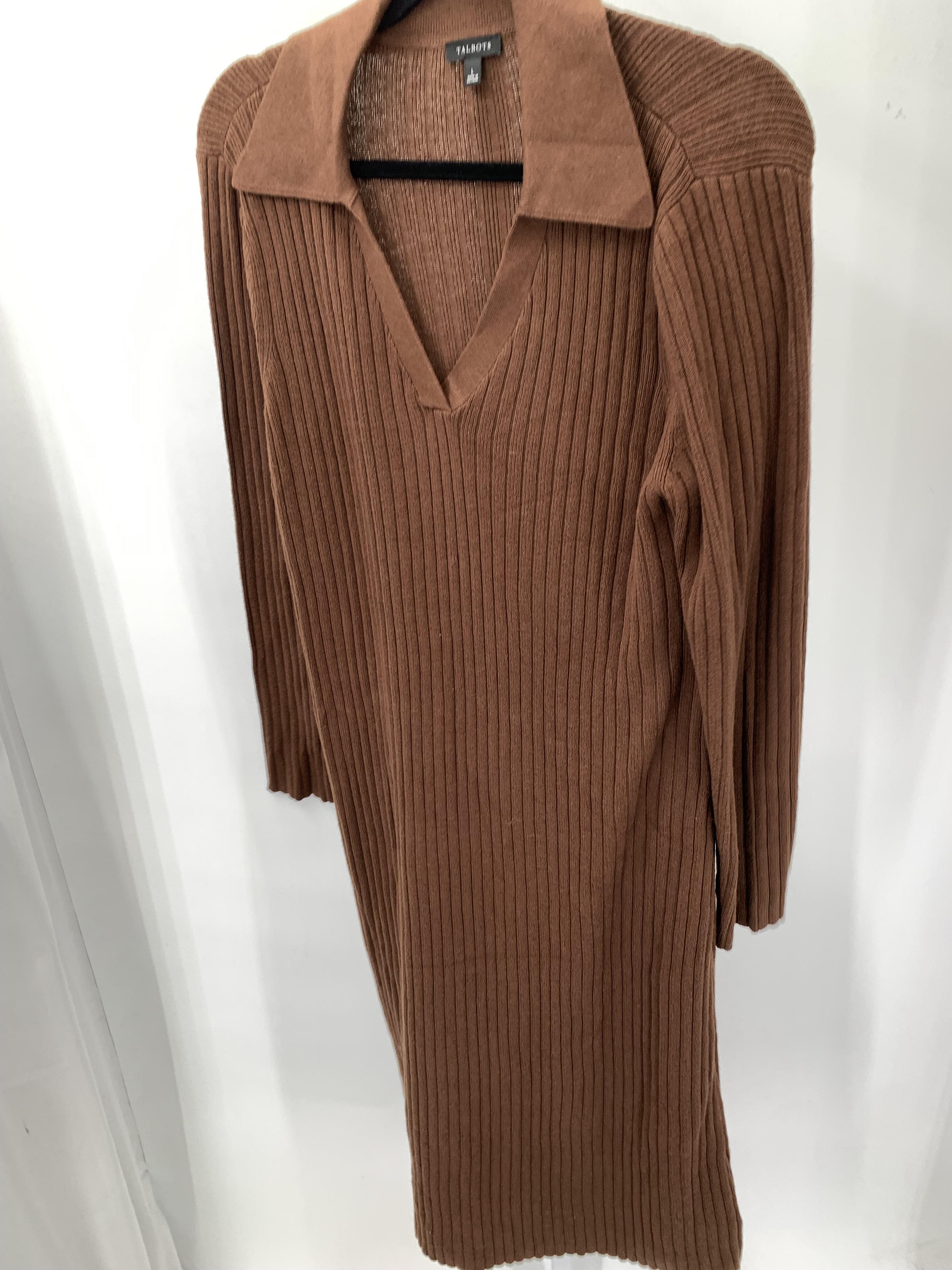 Talbots Size Large Misses Long Sleeve Dress
