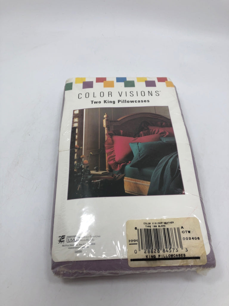 PURPLE KING PILLOWCASES.