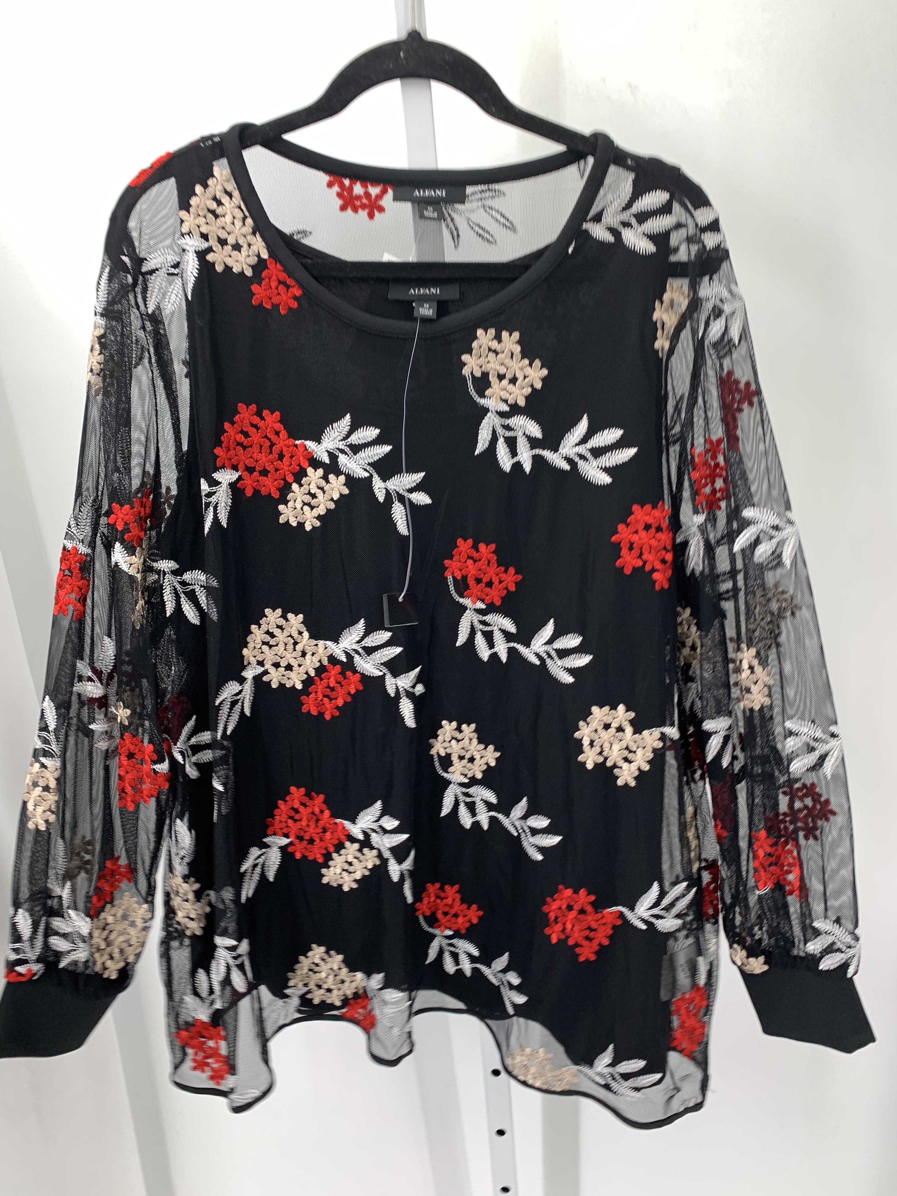 Alfani Size 3X Womens Long Sleeve Shirt