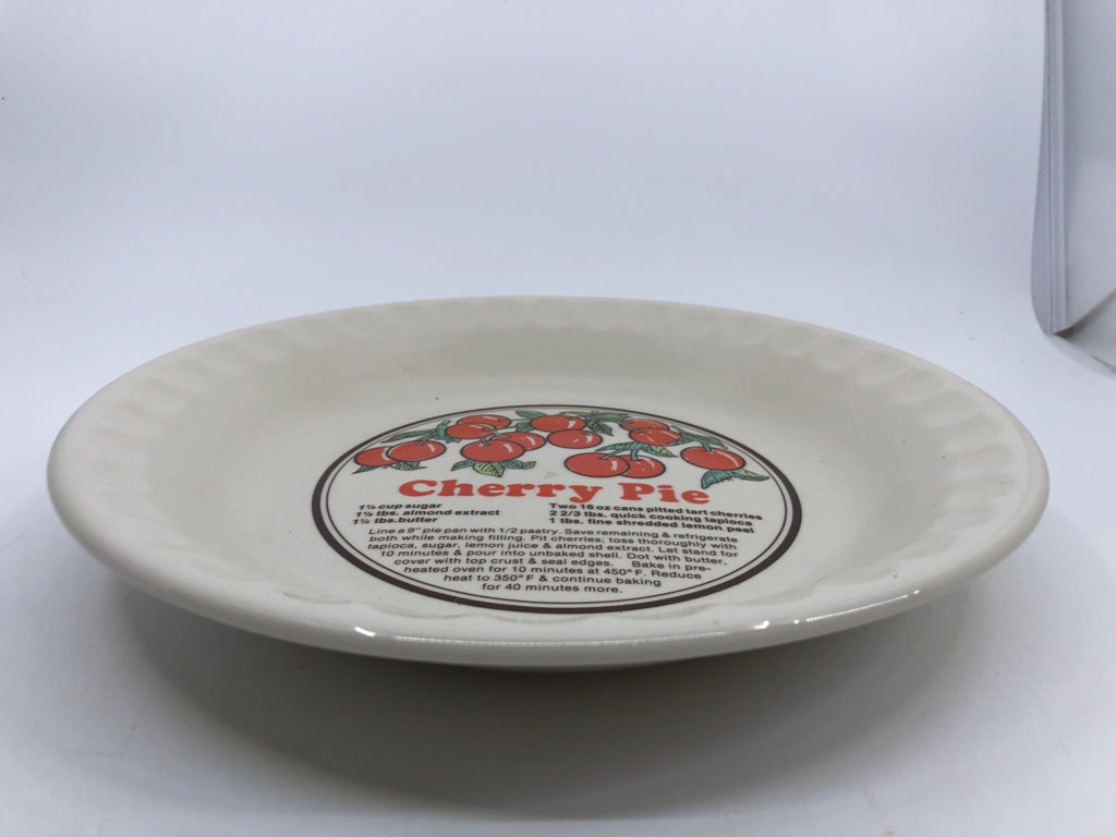 VTG CHERRY PIE PLATE.