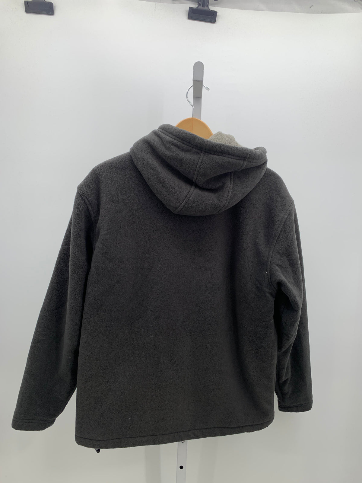 HOODED ZIP SHERPA LINED