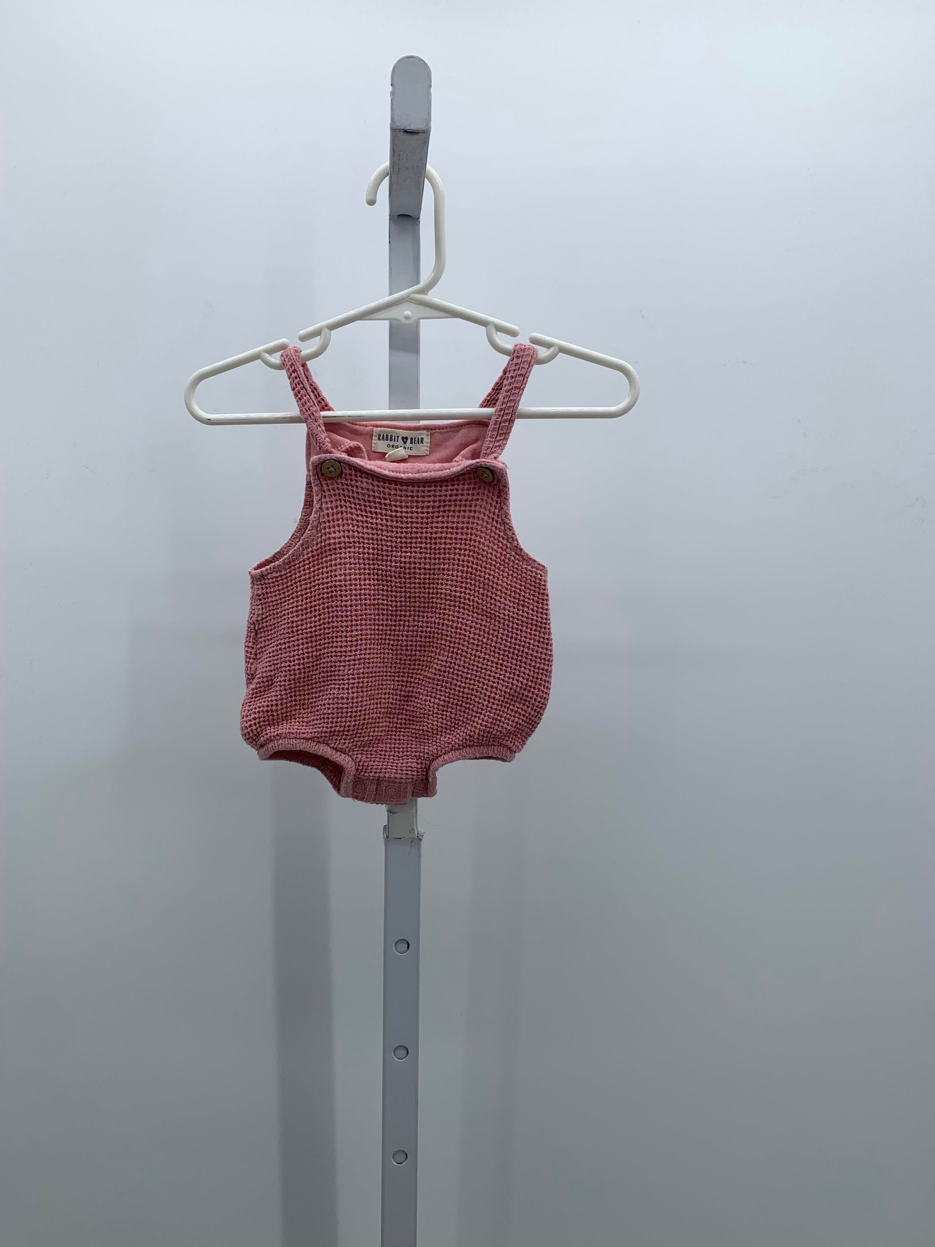 Rabbit + Bear Size 6-9 mon Girls Shortalls