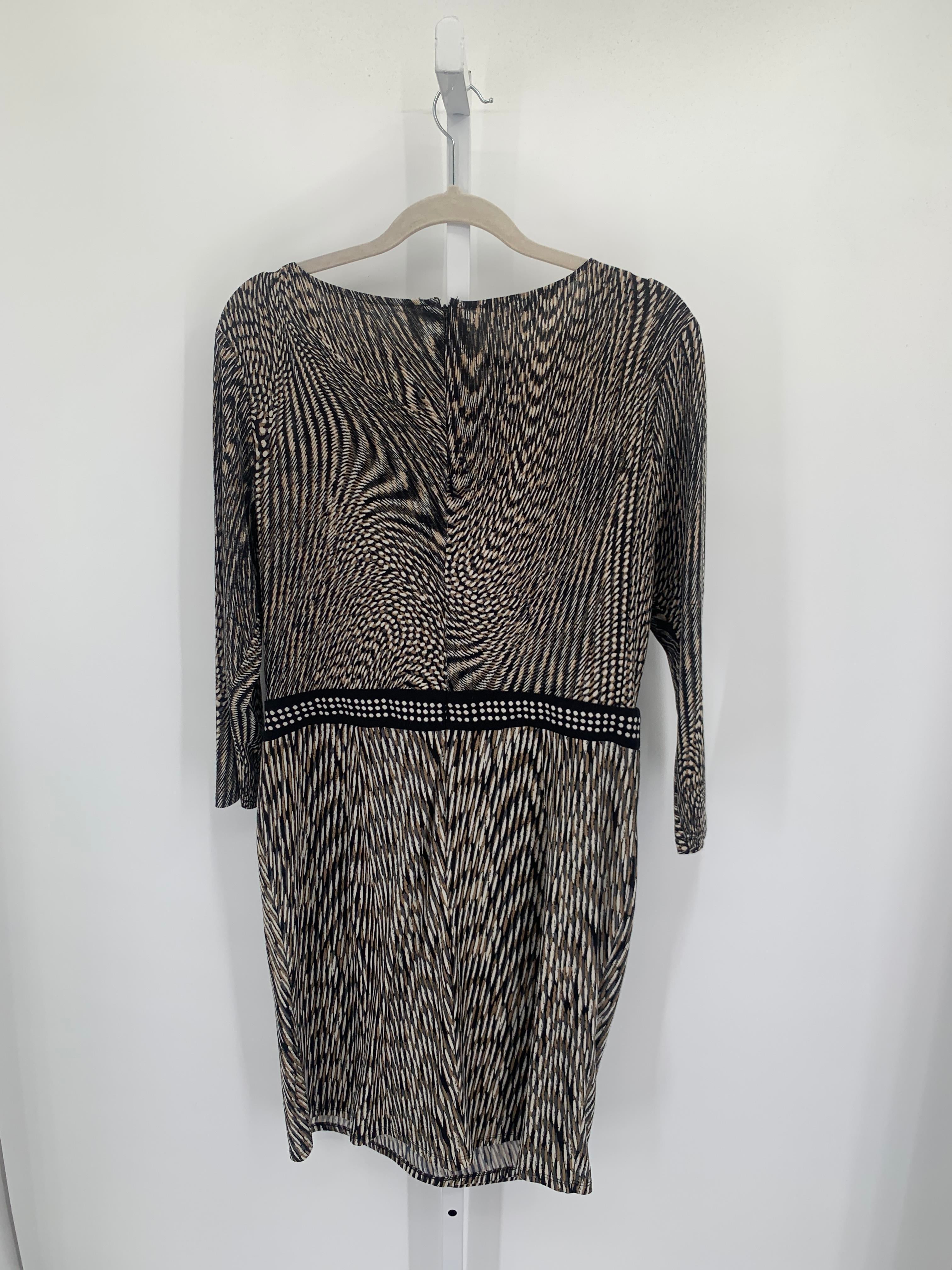 Nine West Size 14 Misses Long Sleeve Dress