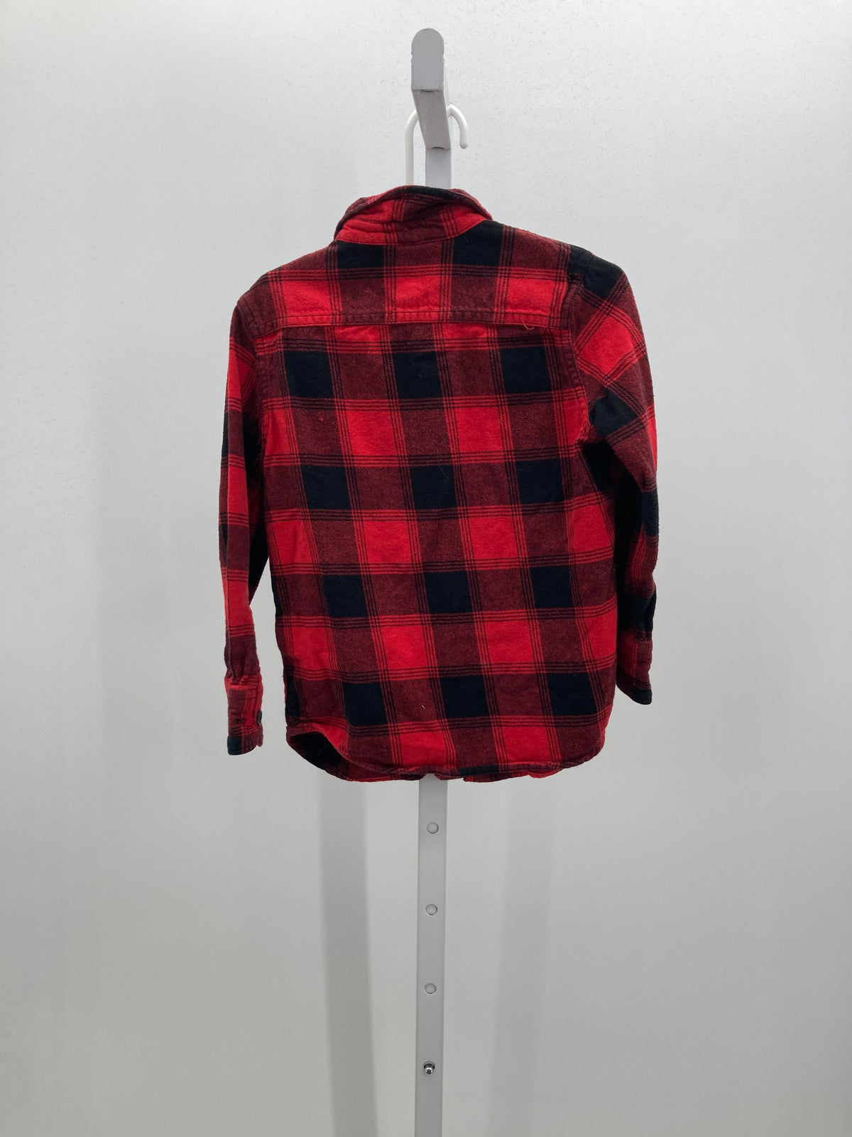 BLACK PLAID BTN DOWN