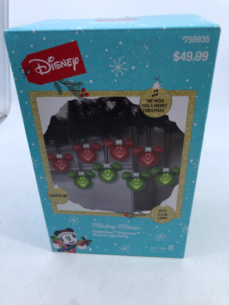 NIB MICKEY MOUSE MUSICAL LIGHT STRING.