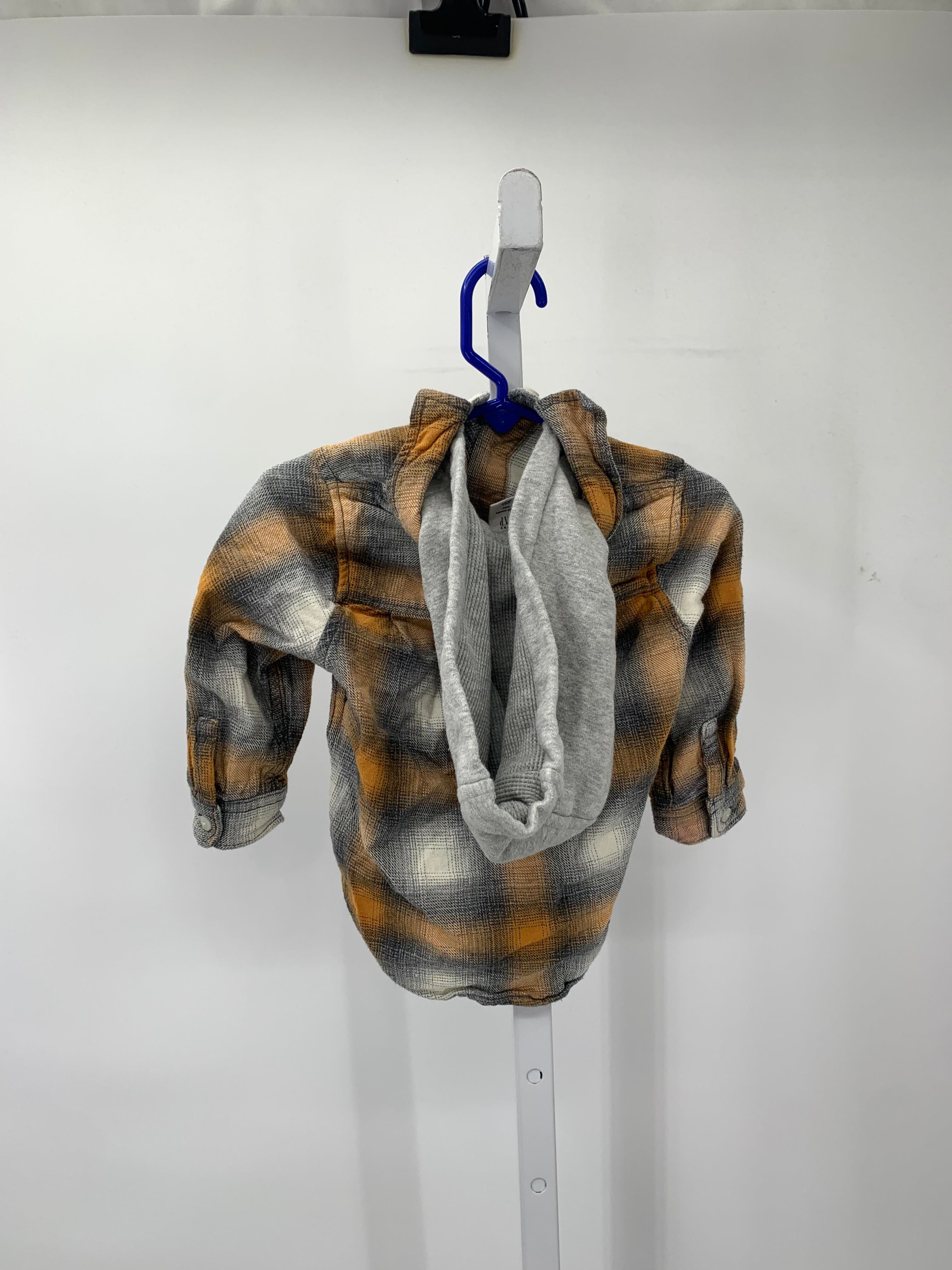 HOODED PLAID BTN DOWN