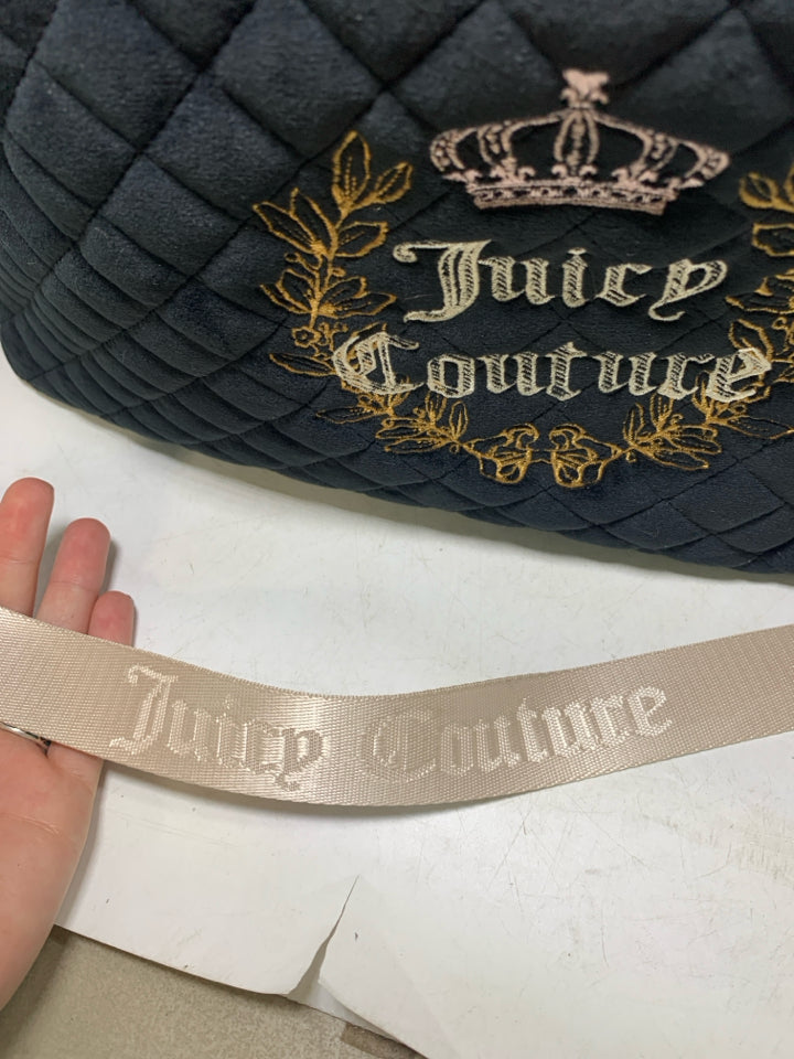 Wordplay Overnight Velour Quilted Duffle Bag Juicy Couture- NWT
