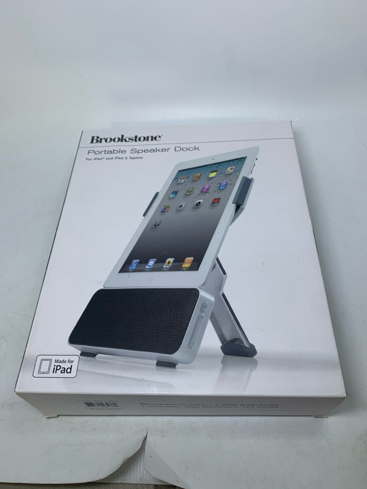 NIB PORTABLE SPEAKER DOCK FOR IPAD/ IPAD 2 TABLETS.