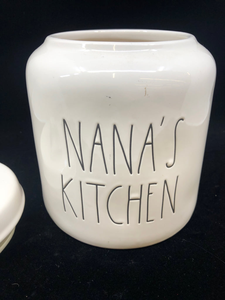 NANA'S KITCHEN RAE DUNN COOKIE JAR.