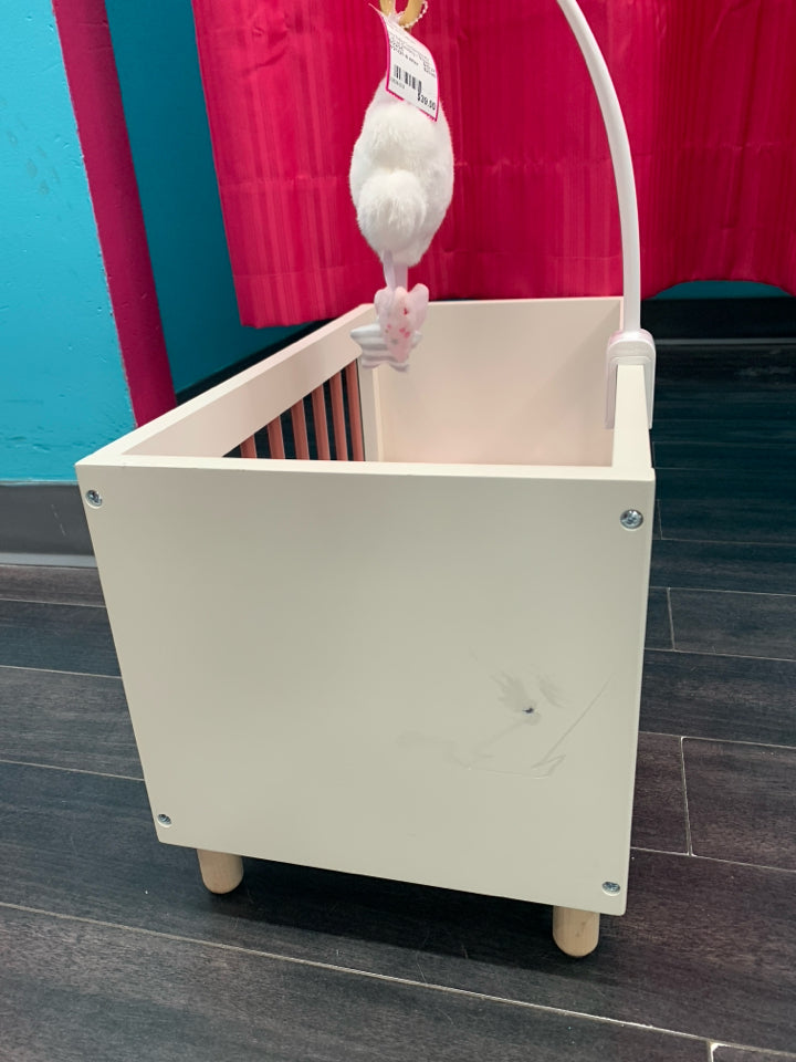 Bitty Baby Contemporary Crib w/ Bedding + Mobile