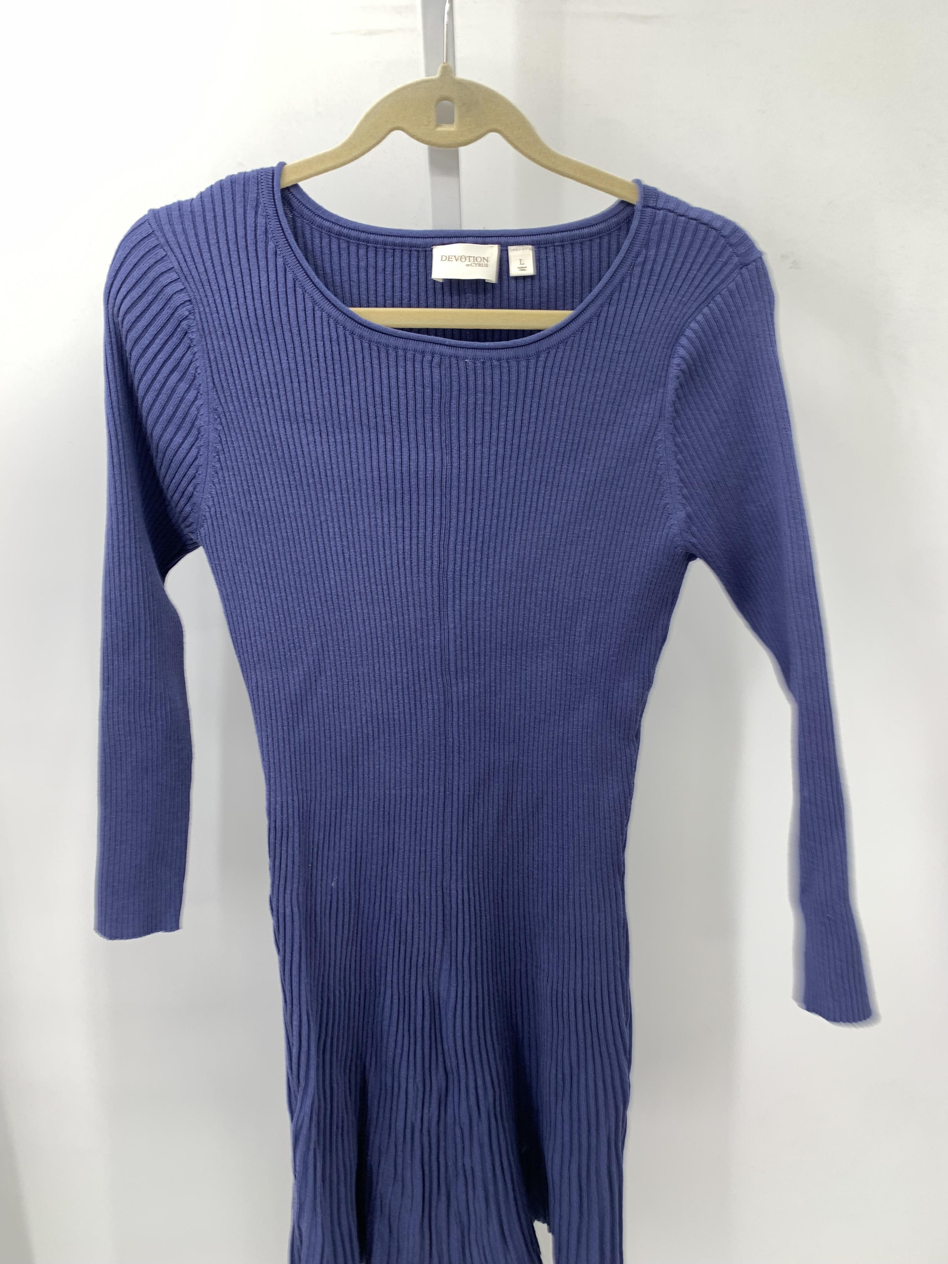 cyrus Size Large Misses Long Sleeve Dress