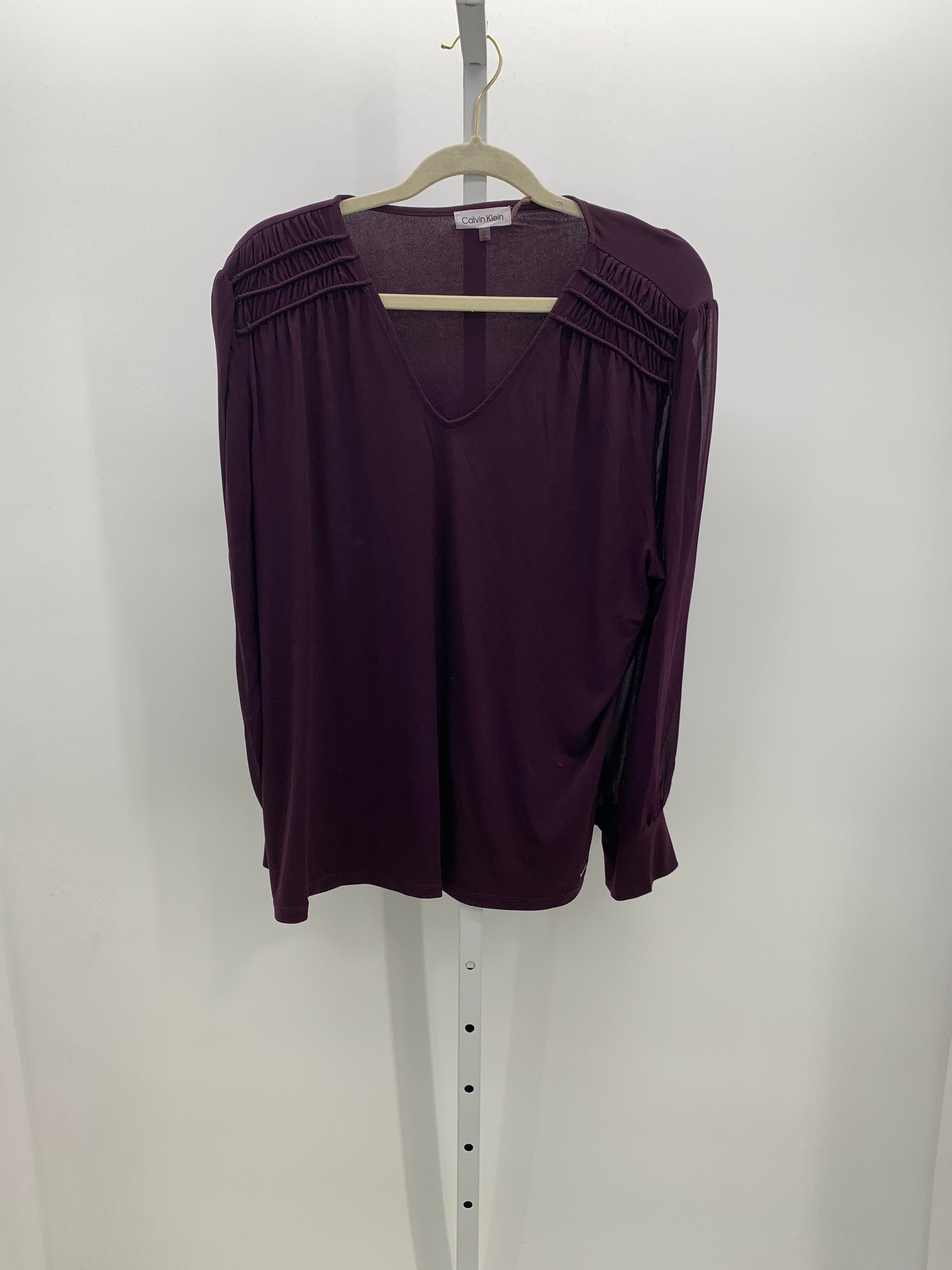 Calvin Klein Size Extra Large Misses Long Sleeve Shirt