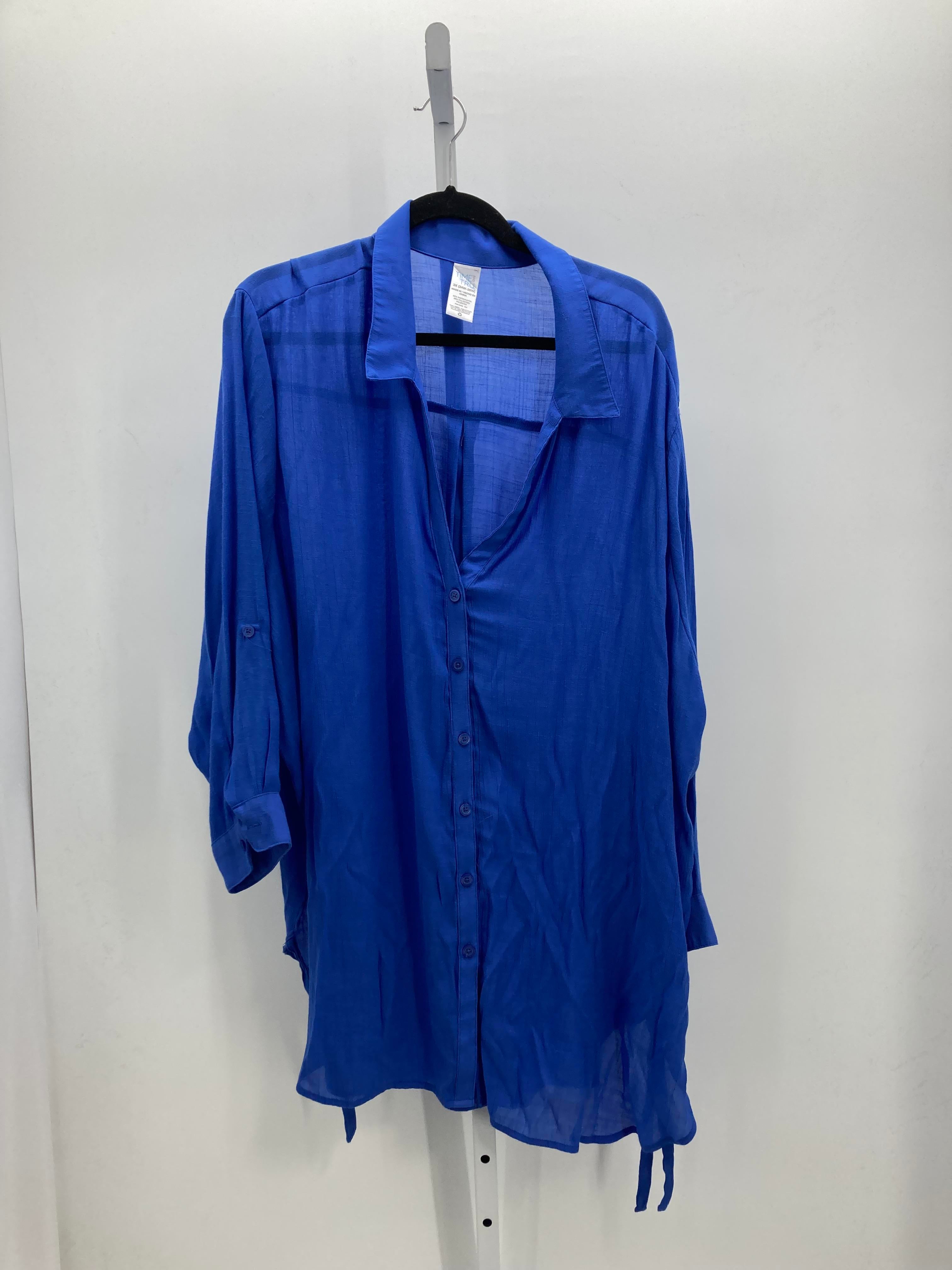 Time and Tru Size 3X Womens Long Sleeve Shirt