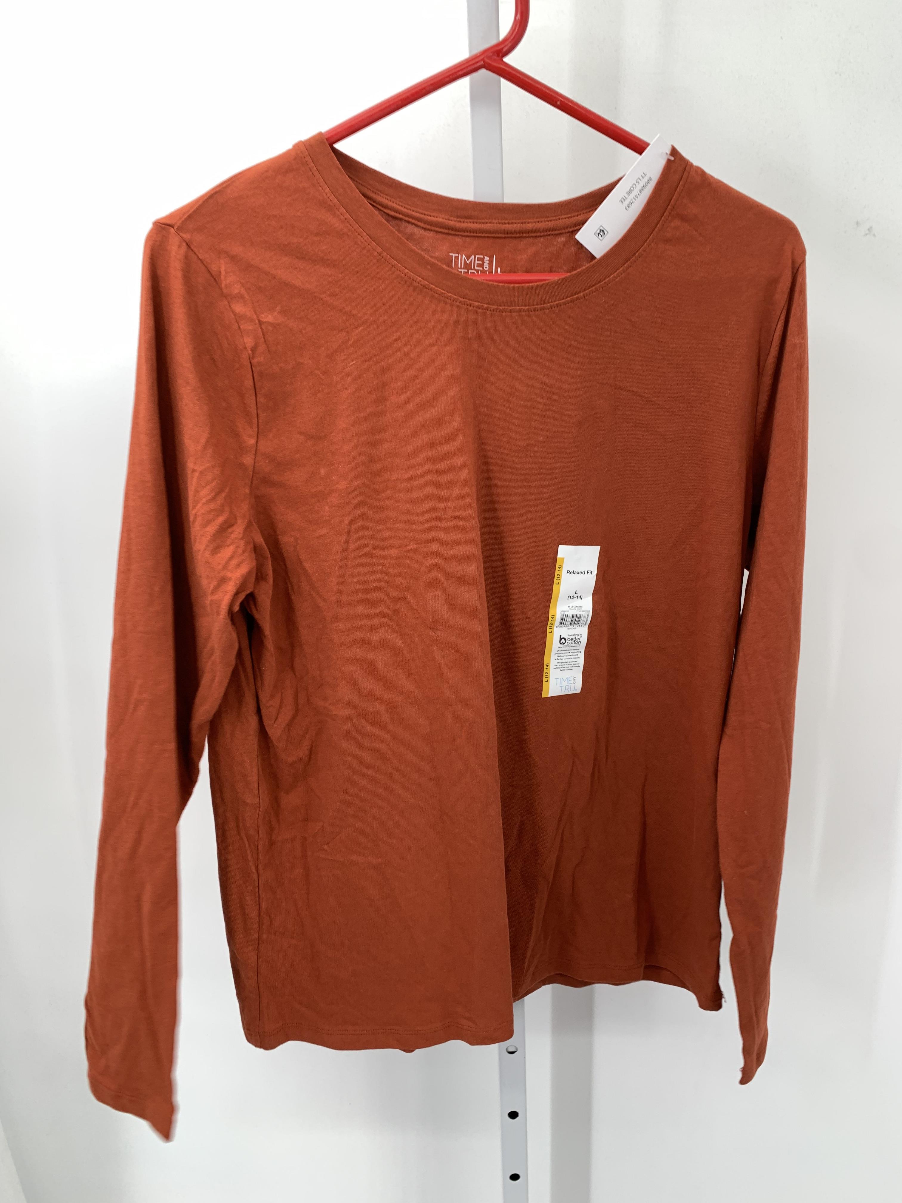 Time and Tru Size Large Misses Long Sleeve Shirt