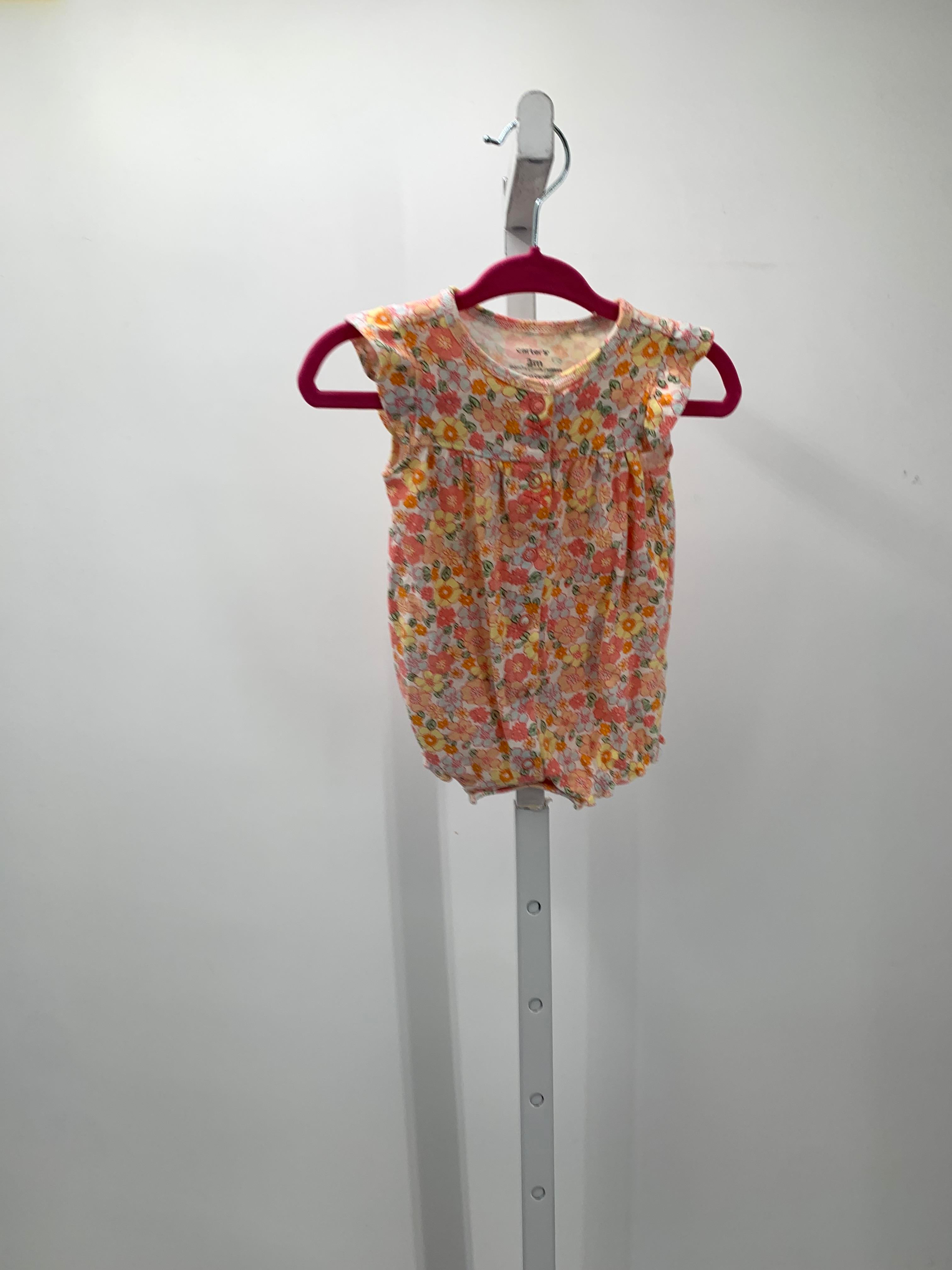 Carters Size 3 Months Girls Short Slv. Romper