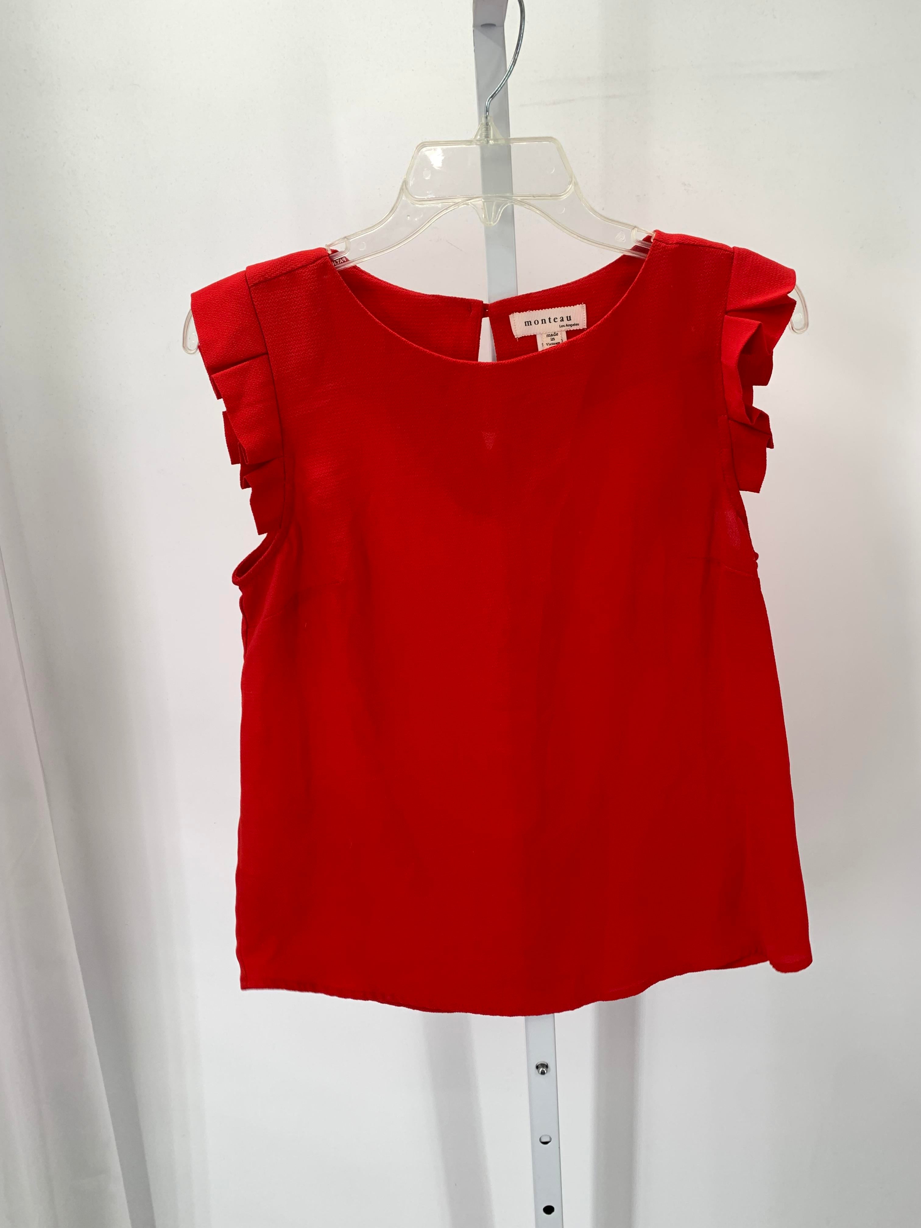 monteau Size Small Misses Short Sleeve Shirt