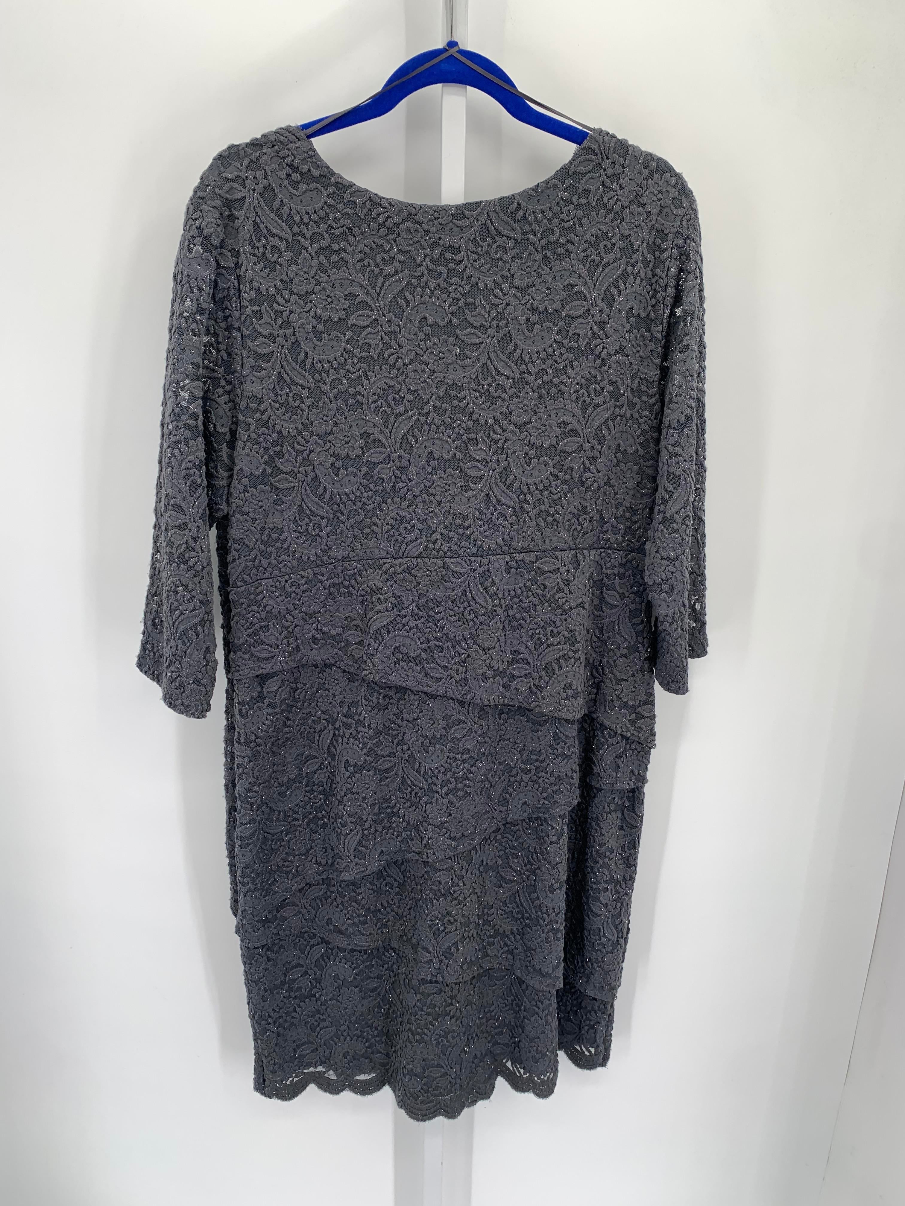 Ronnie Nicole Size 18 Misses 3/4 Sleeve Dress