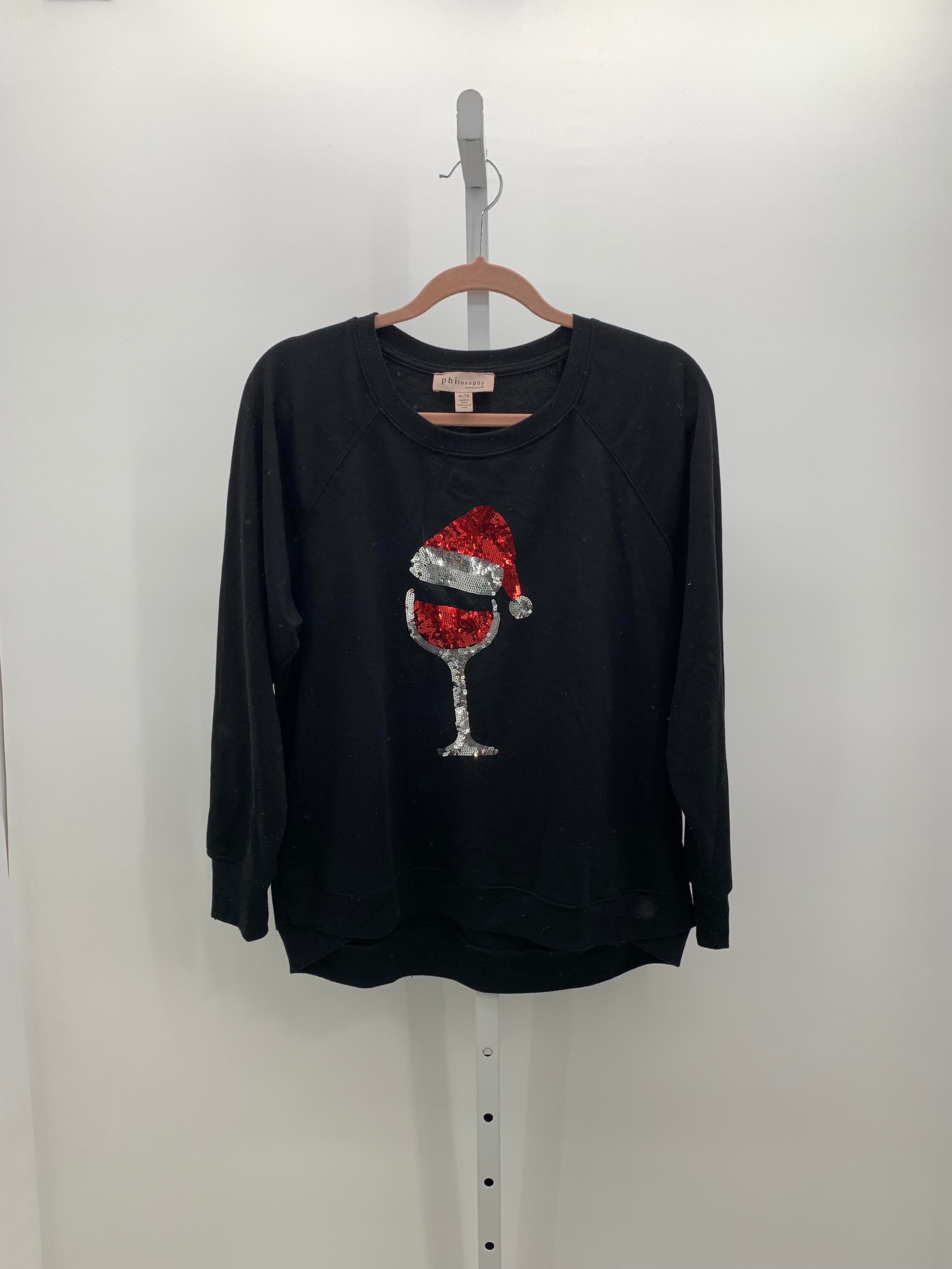 LONG SLV SHIRT SANTA WINE