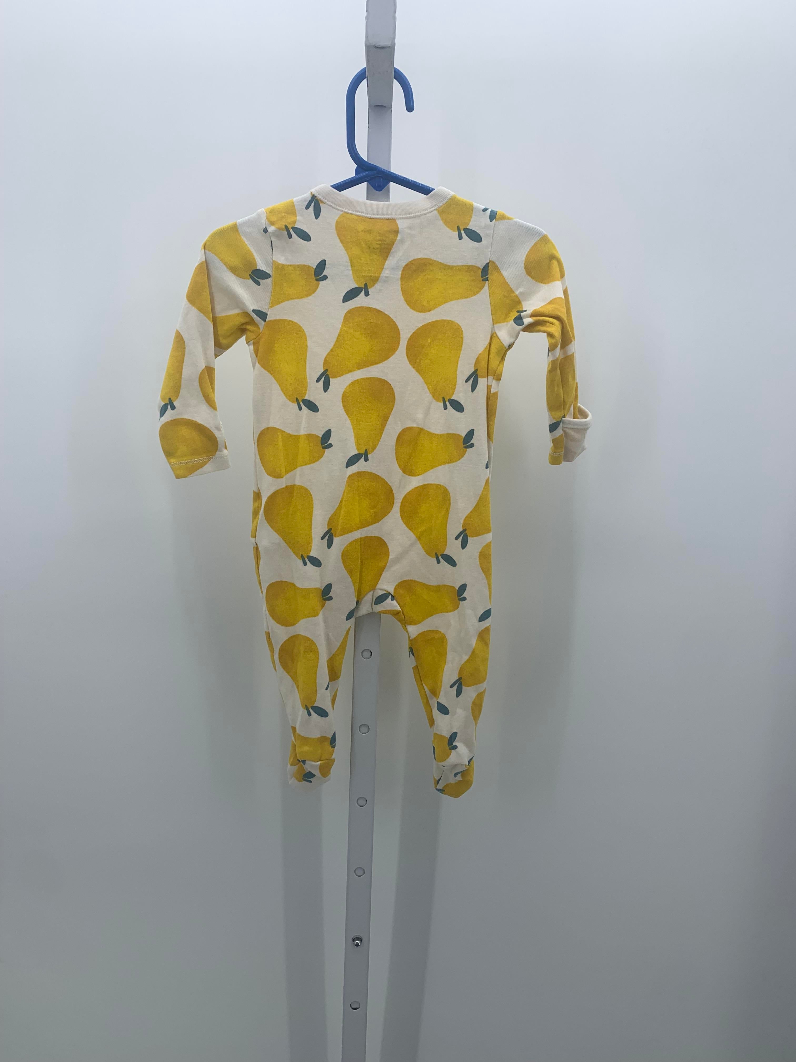 YELLOW PEARS ZIP KNIT