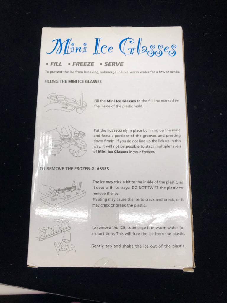 NIB MINI ICE GLASSES.