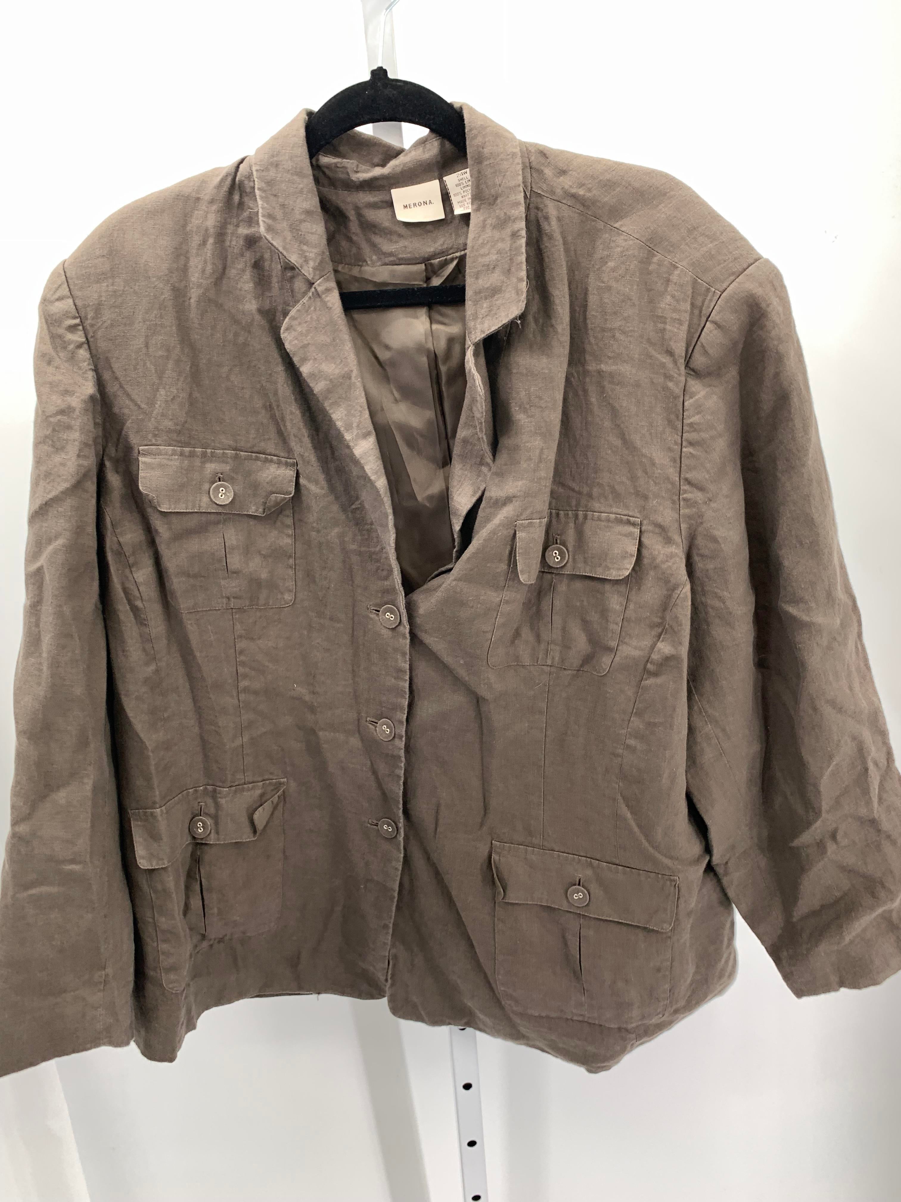 Merona Size 24 W Womens Blazer