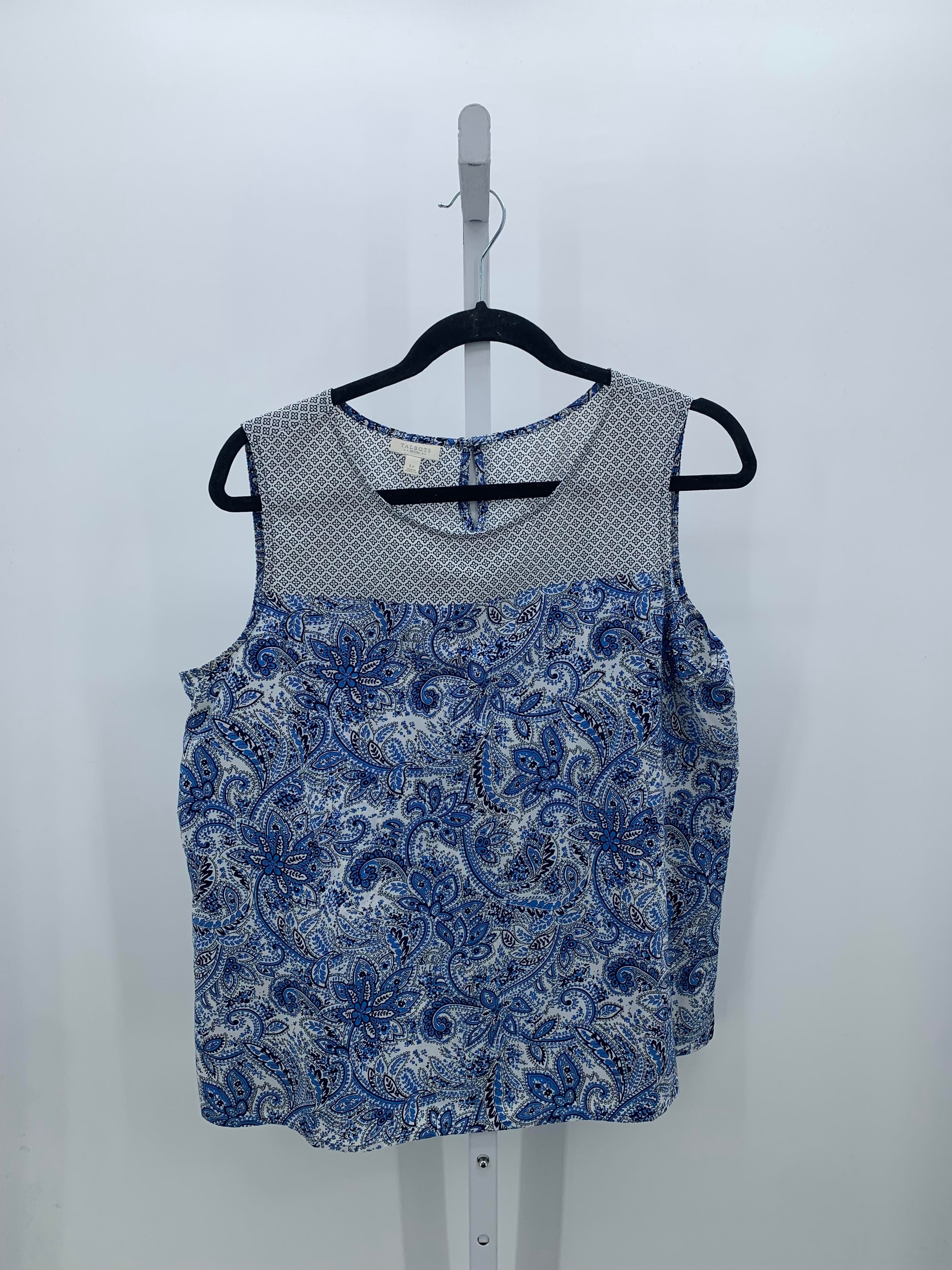Talbots Size Large Petite Petite Sleeveless Shirt