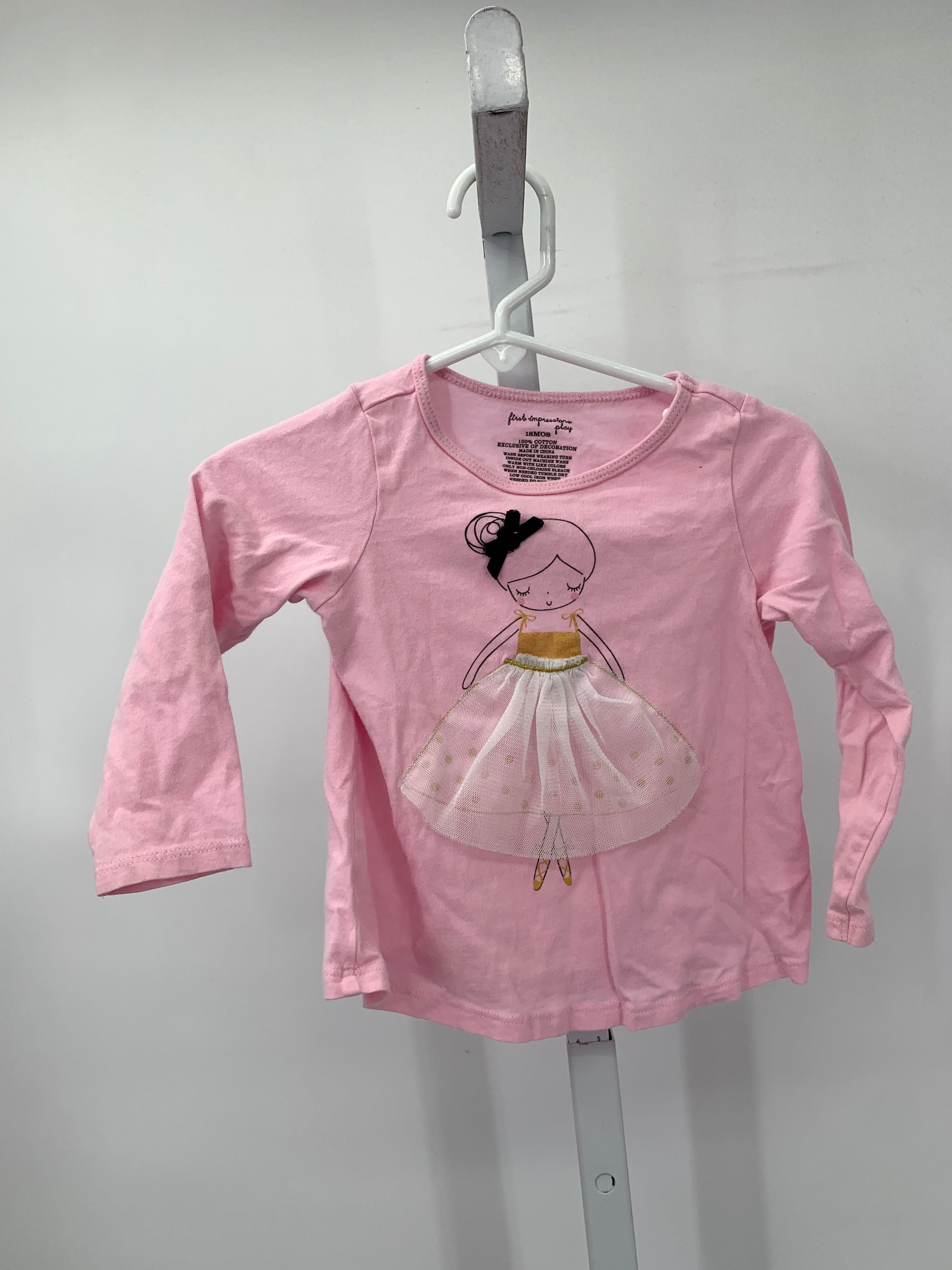First Impressions Size 18 Months Girls Long Sleeve Shirt