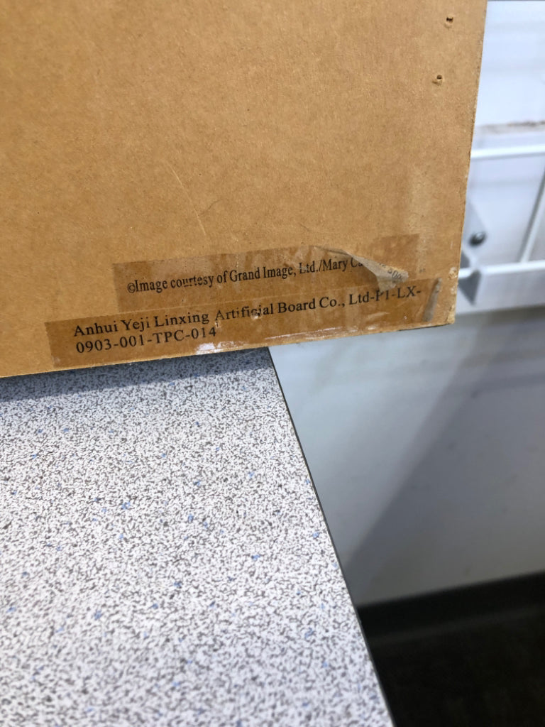 BLACK WOOD CARVED TREE WALL HANGING.