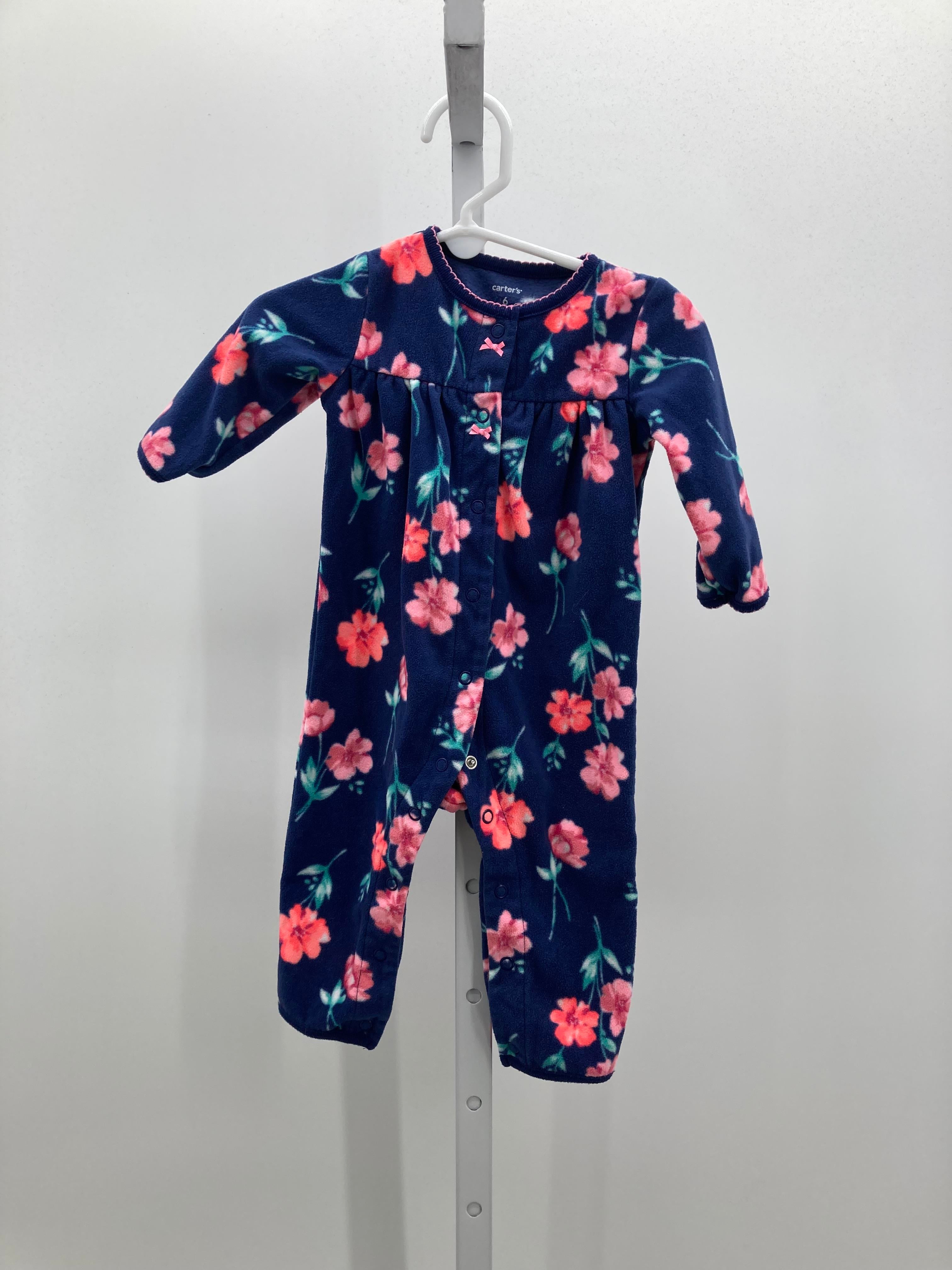 Carters Size 6 Months Girls Long Slv. Romper