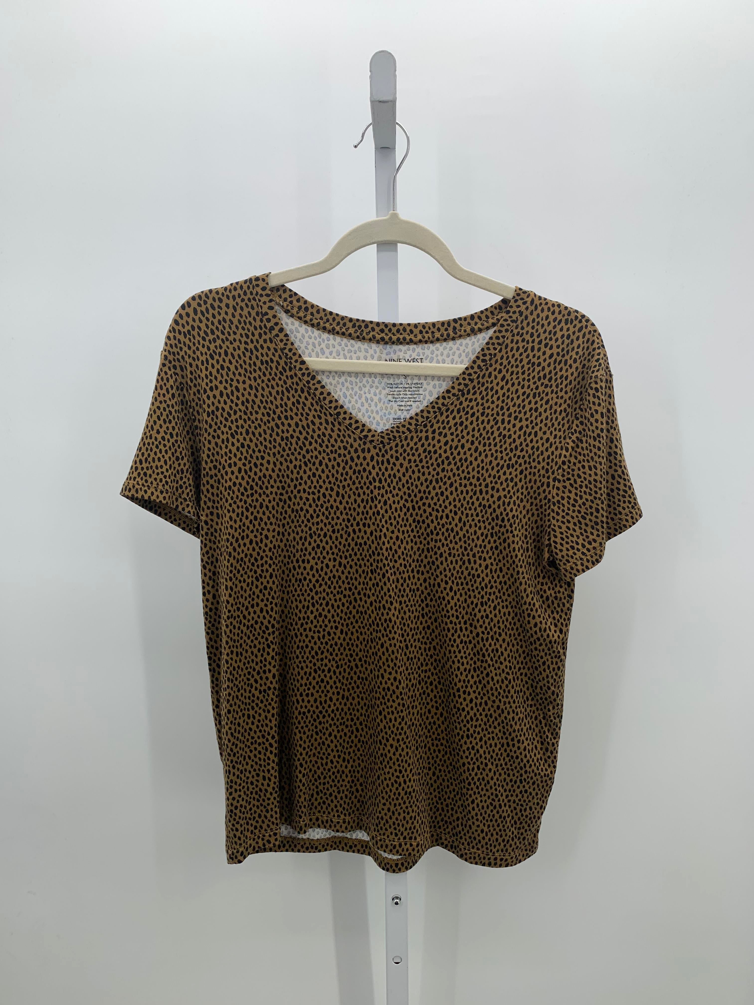 Nine West Size Small Misses Short Sleeve Shirt