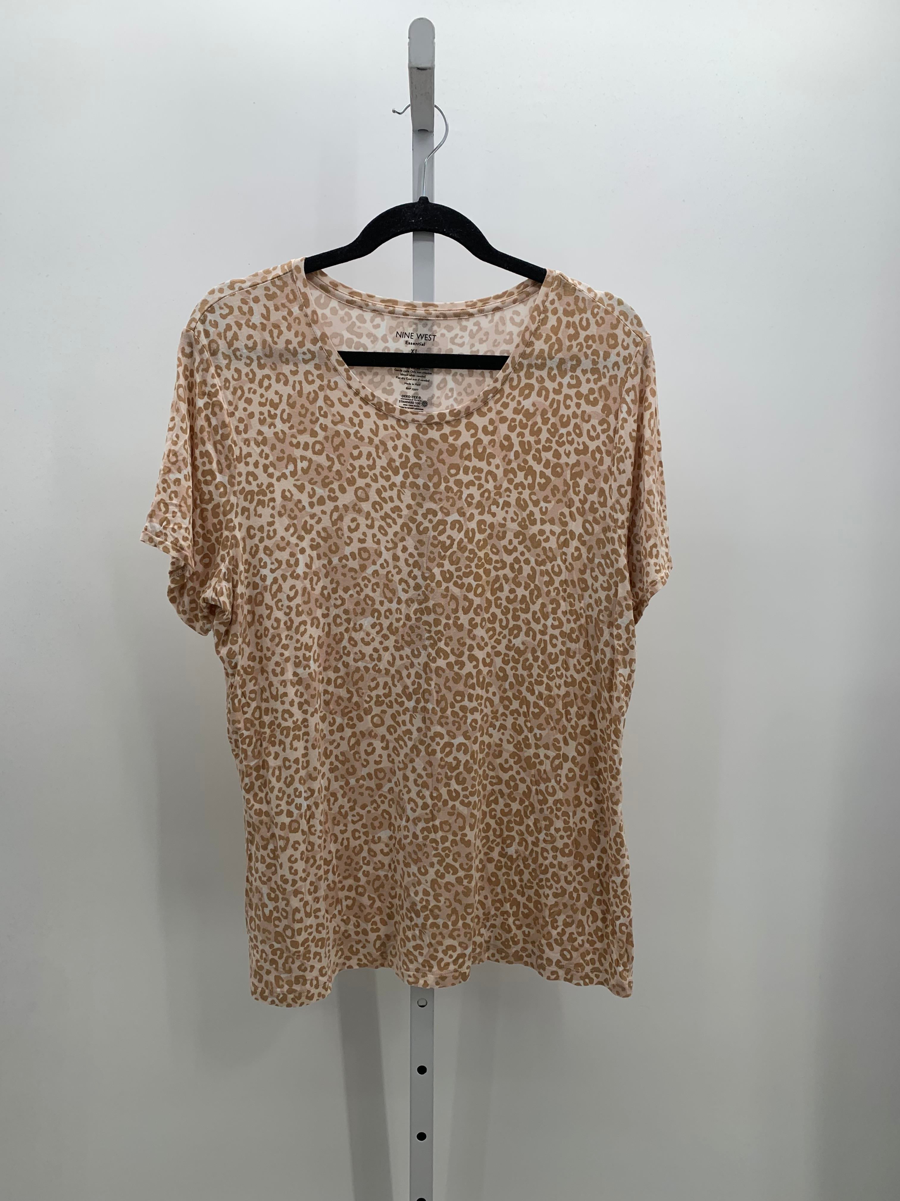 Nine West Size Extra Large Misses Short Sleeve Shirt