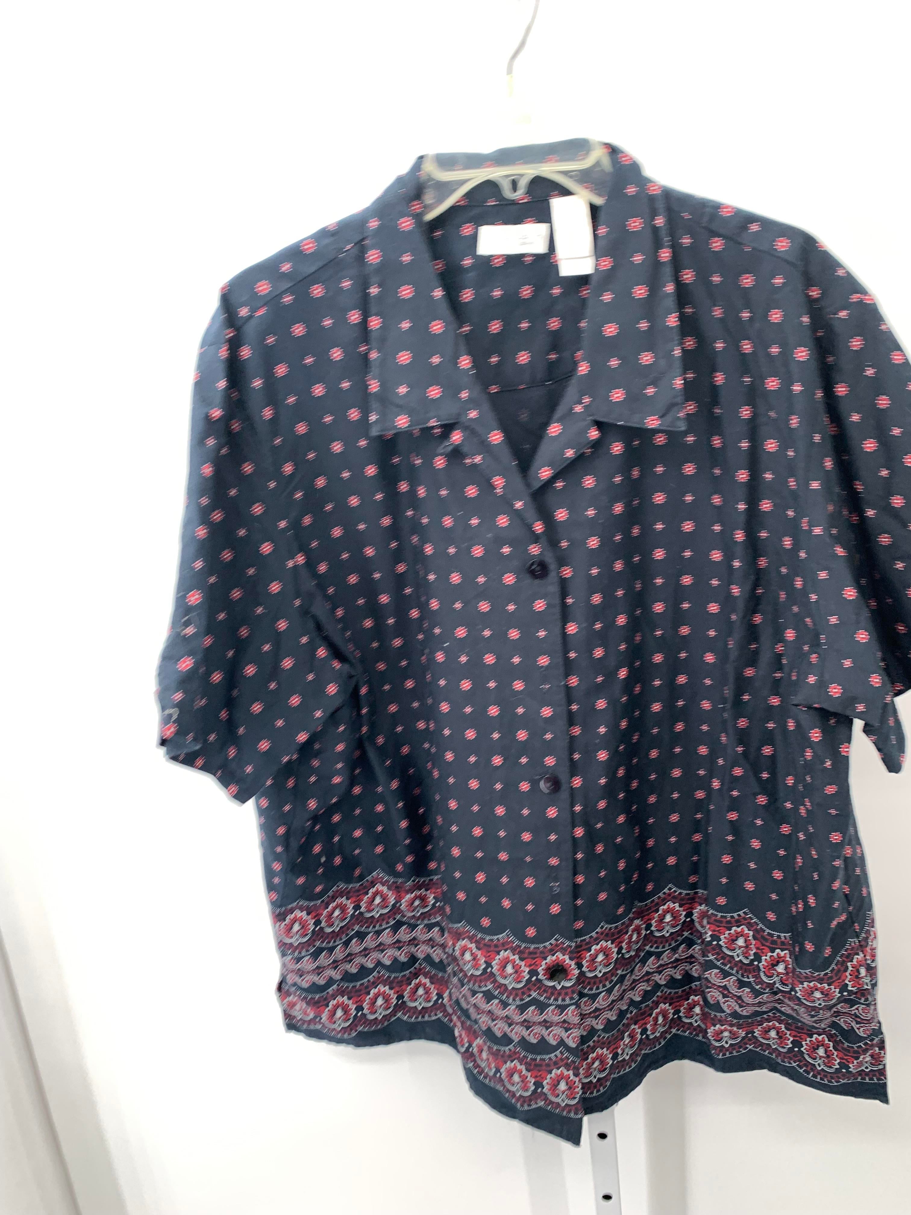 Liz Claiborne Size 22W Womens Short Sleeve Shirt